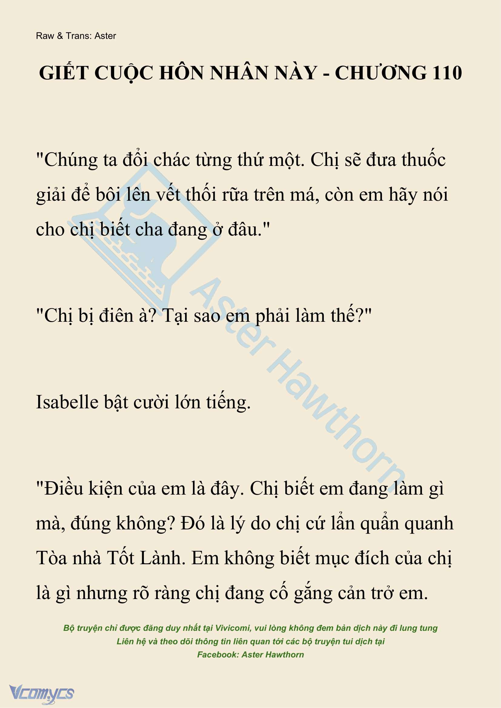 [NOVEL] Giết Cuộc Hôn Nhân Này Chap 110 - Trang 2