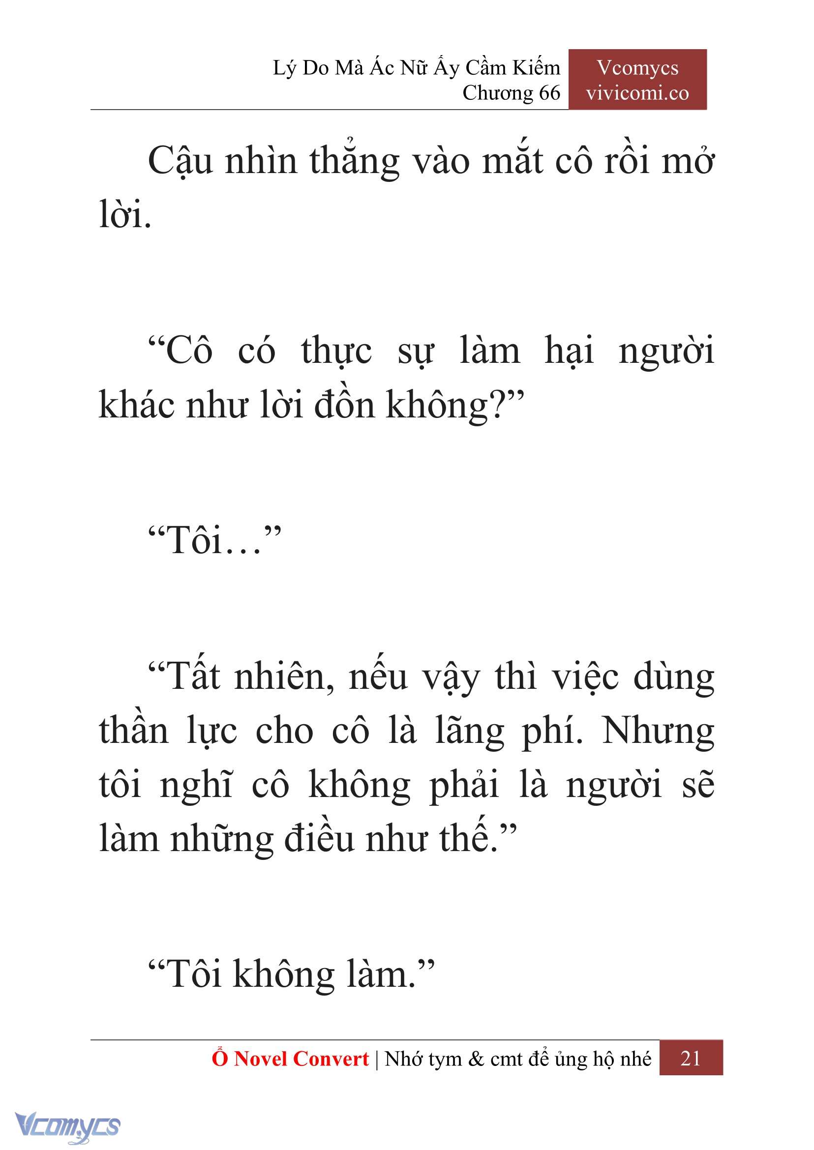 [Novel] Lý Do Mà Ác Nữ Ấy Cầm Kiếm Chap 66 - Next Chap 67