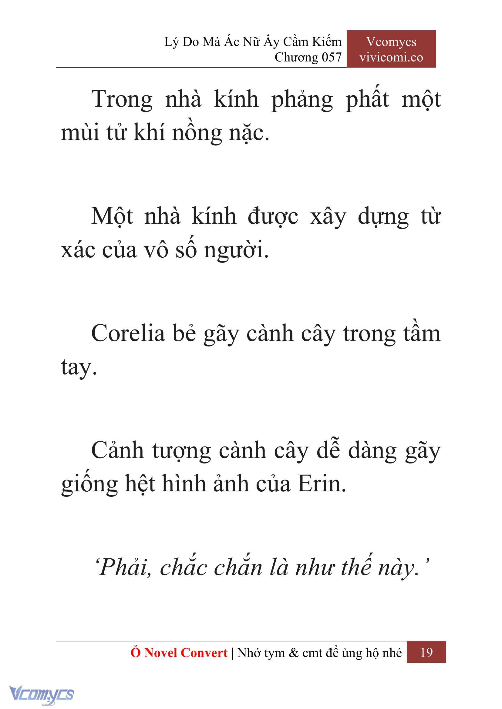 [Novel] Lý Do Mà Ác Nữ Ấy Cầm Kiếm Chap 57 - Next Chap 58