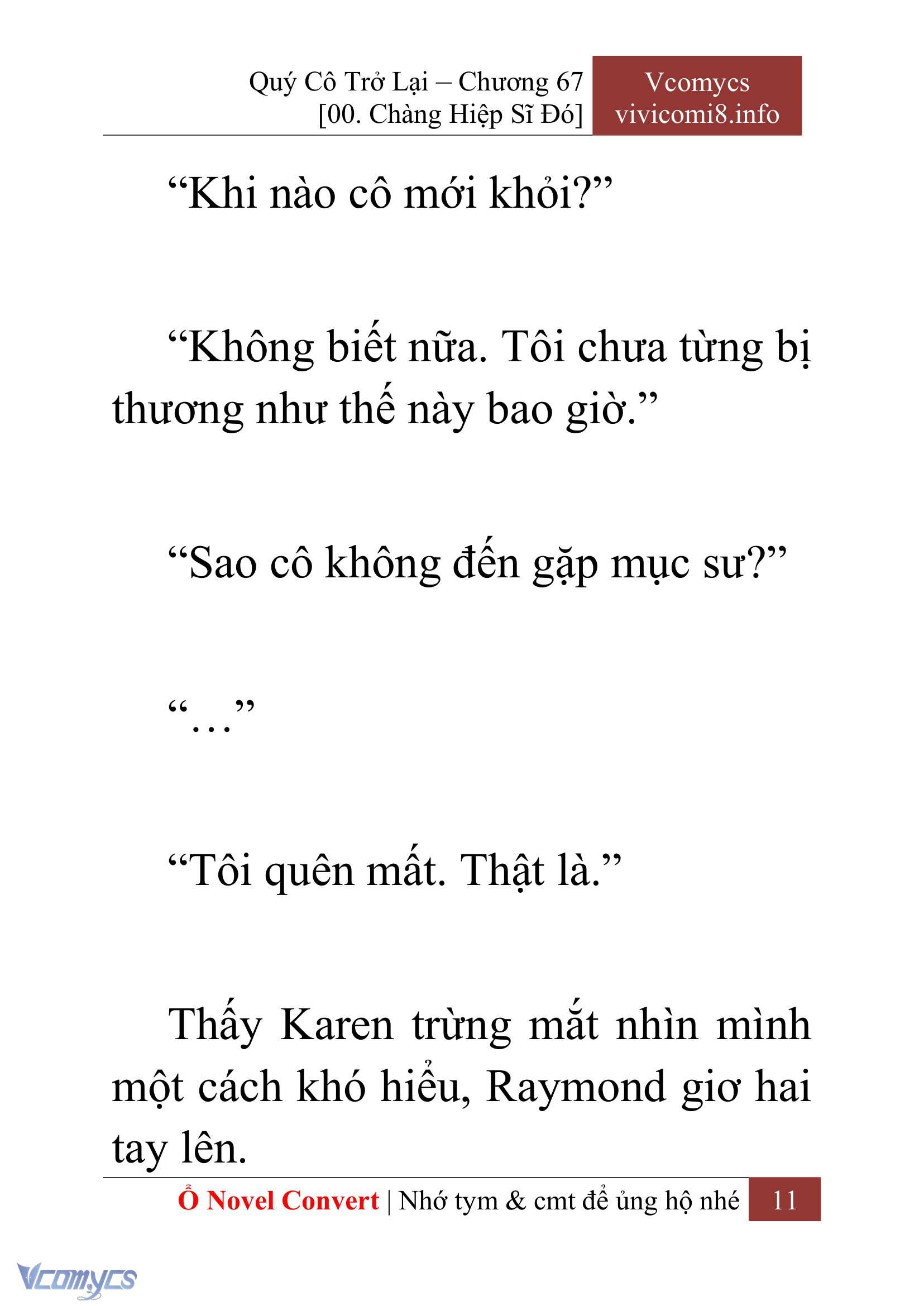 [Novel] Quý Cô Trở Lại Chap 67 - Trang 2