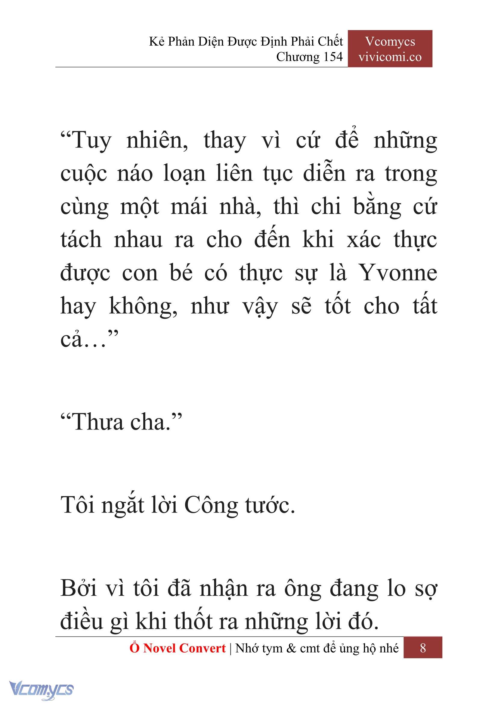 [Novel] Kẻ Phản Diện Được Định Phải Chết Chap 154 - Trang 2