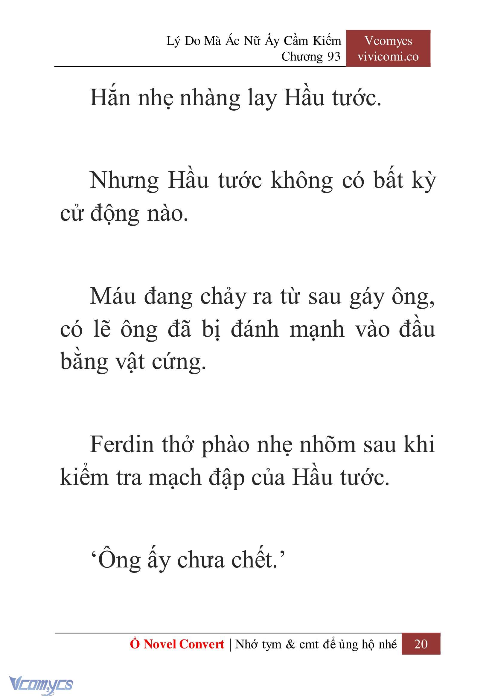 [Novel] Lý Do Mà Ác Nữ Ấy Cầm Kiếm Chap 93 - Next Chap 94