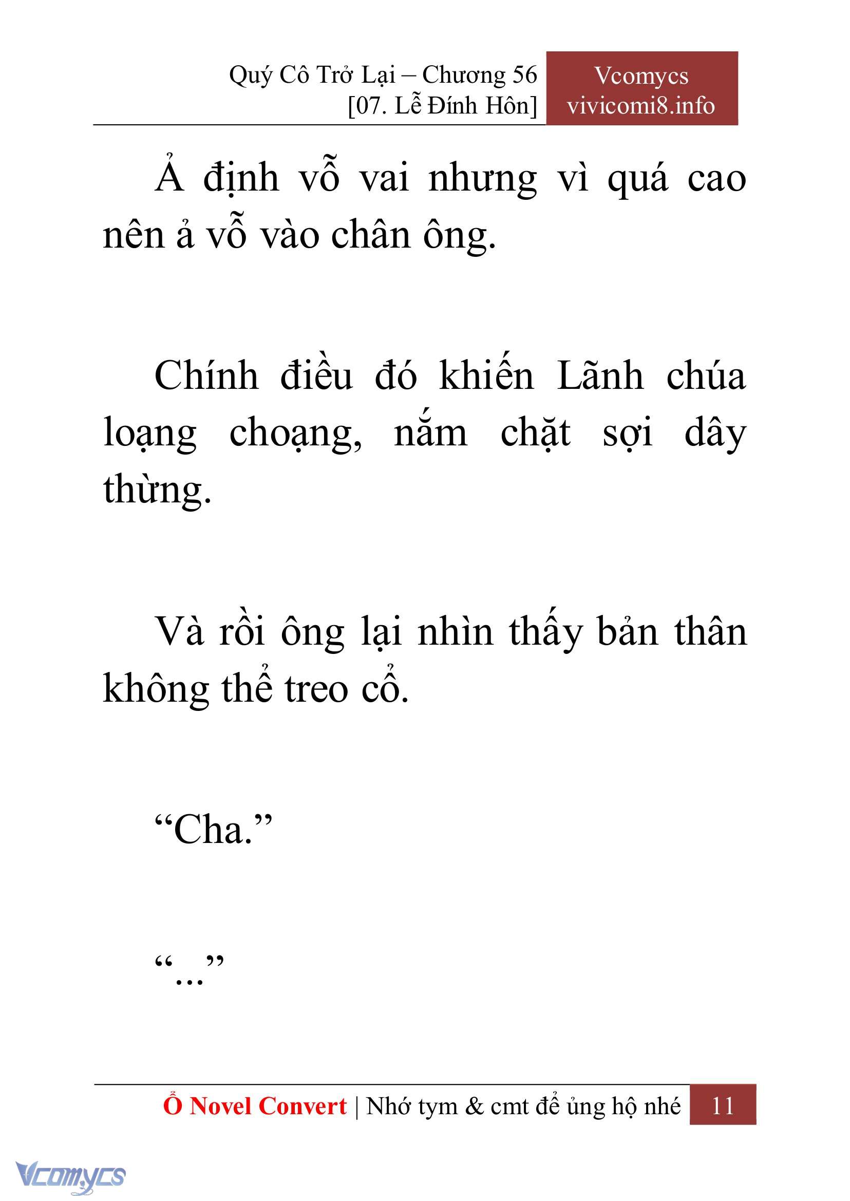 [Novel] Quý Cô Trở Lại Chap 56 - Trang 2