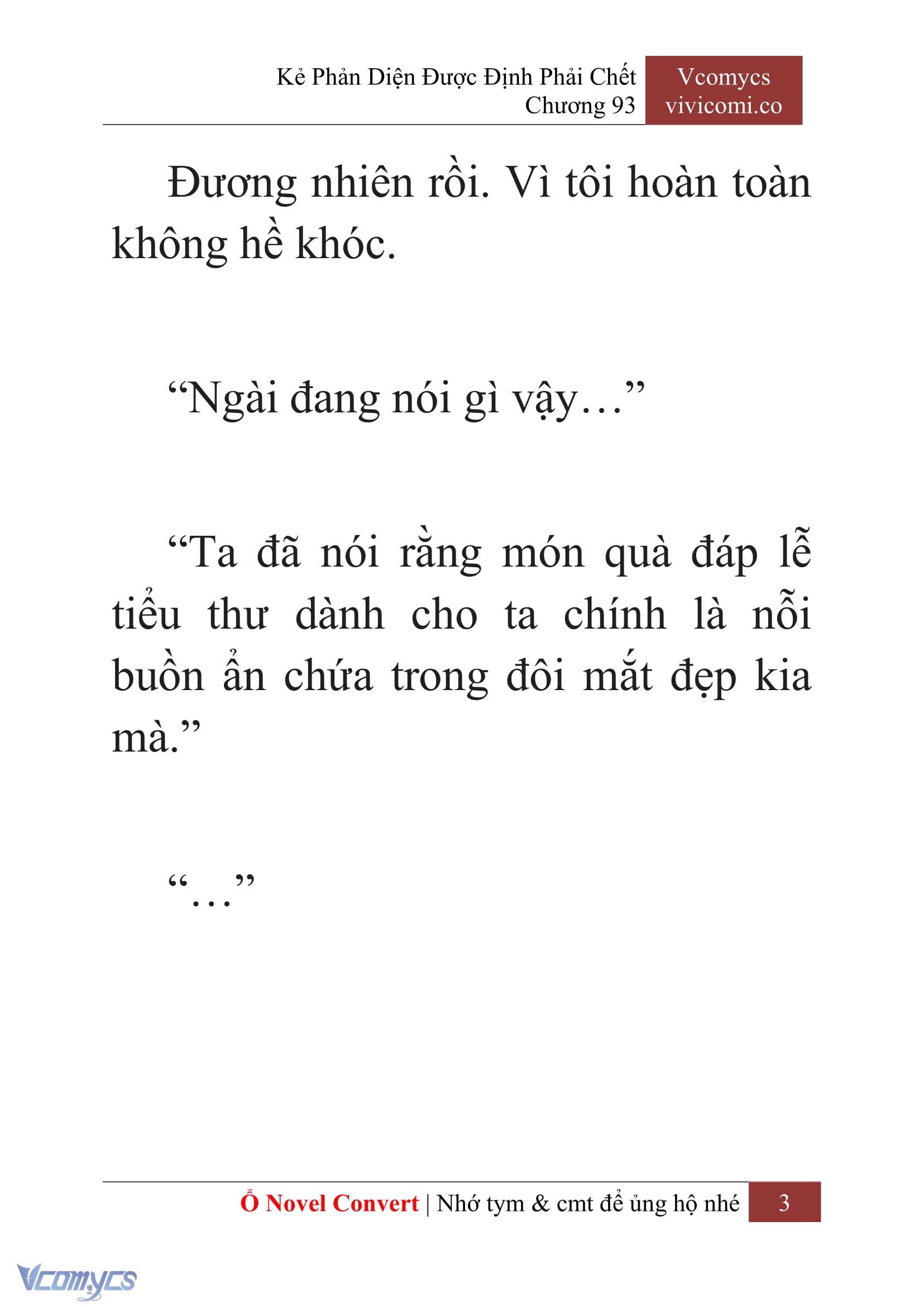 [Novel] Kẻ Phản Diện Được Định Phải Chết Chap 93 - Next Chap 94