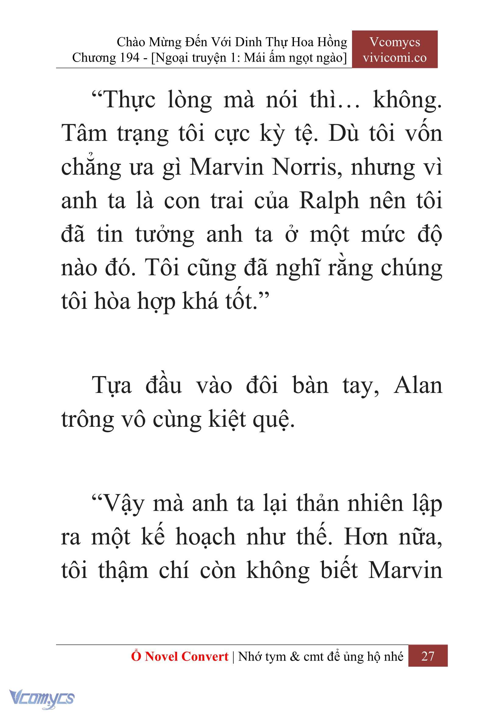 [Novel] Chào Mừng Đến Với Dinh Thự Hoa Hồng Chap 194 - Trang 2