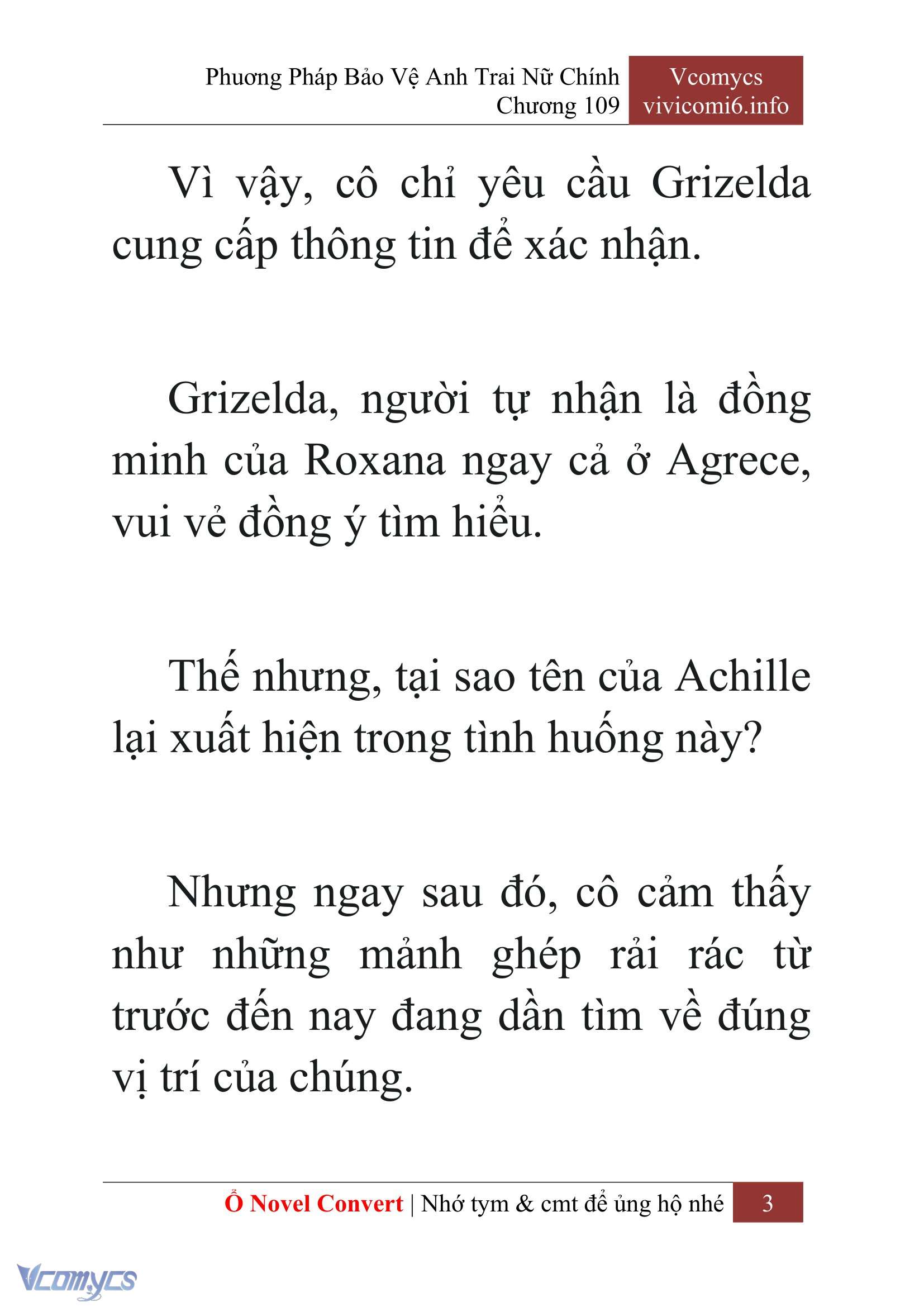 [Novel] Phương Pháp Bảo Vệ Anh Trai Nữ Chính Chap 109 - Trang 2