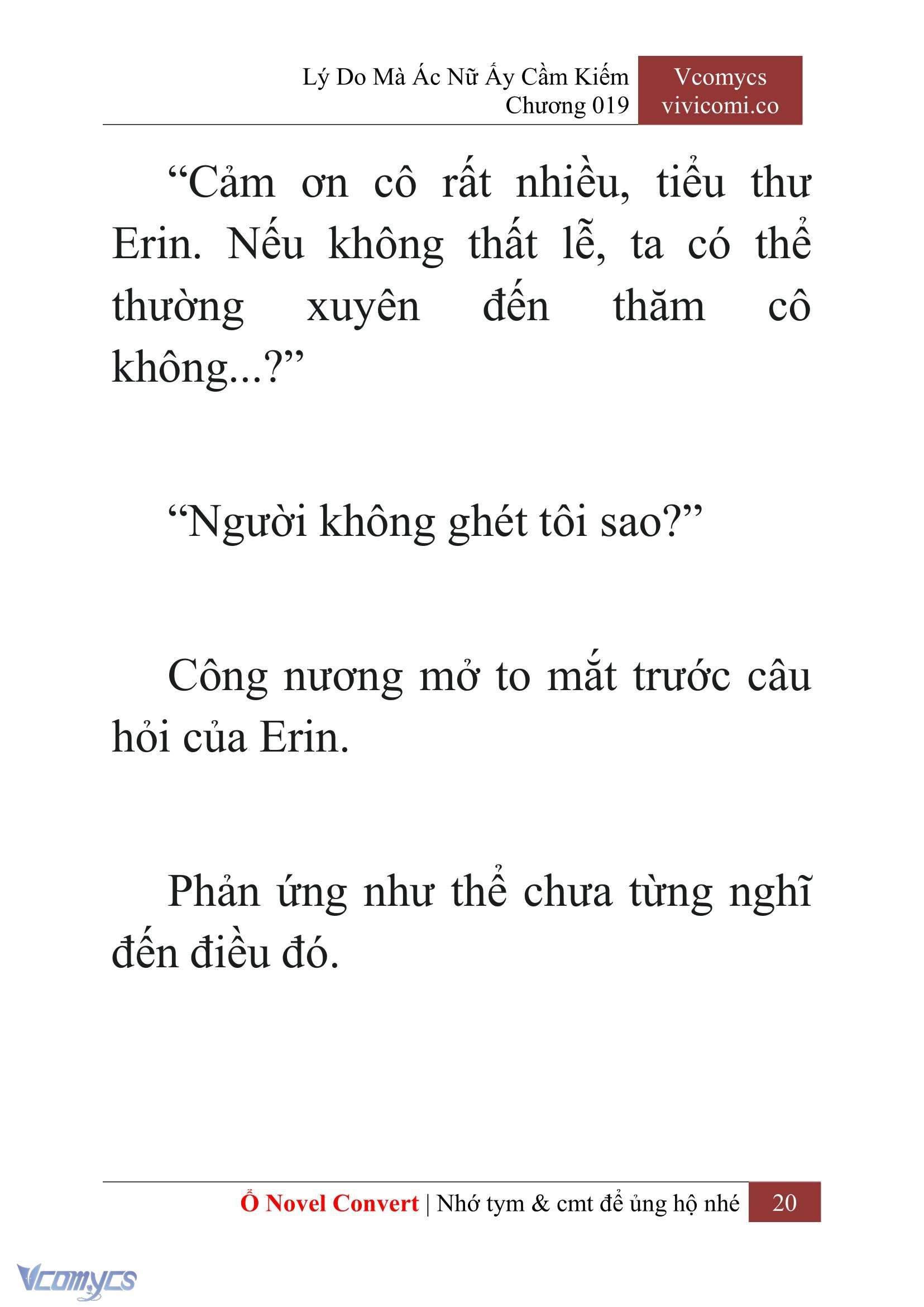 [Novel] Lý Do Mà Ác Nữ Ấy Cầm Kiếm Chap 19 - Next Chap 20