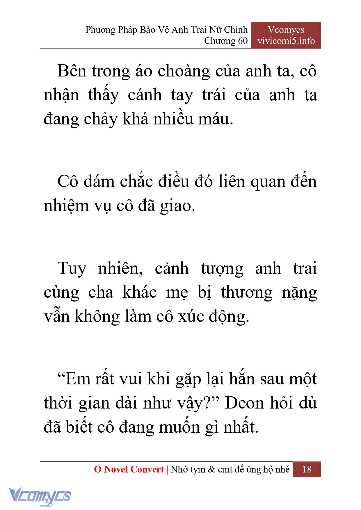 [Novel] Phương Pháp Bảo Vệ Anh Trai Nữ Chính Chap 60 - Trang 2