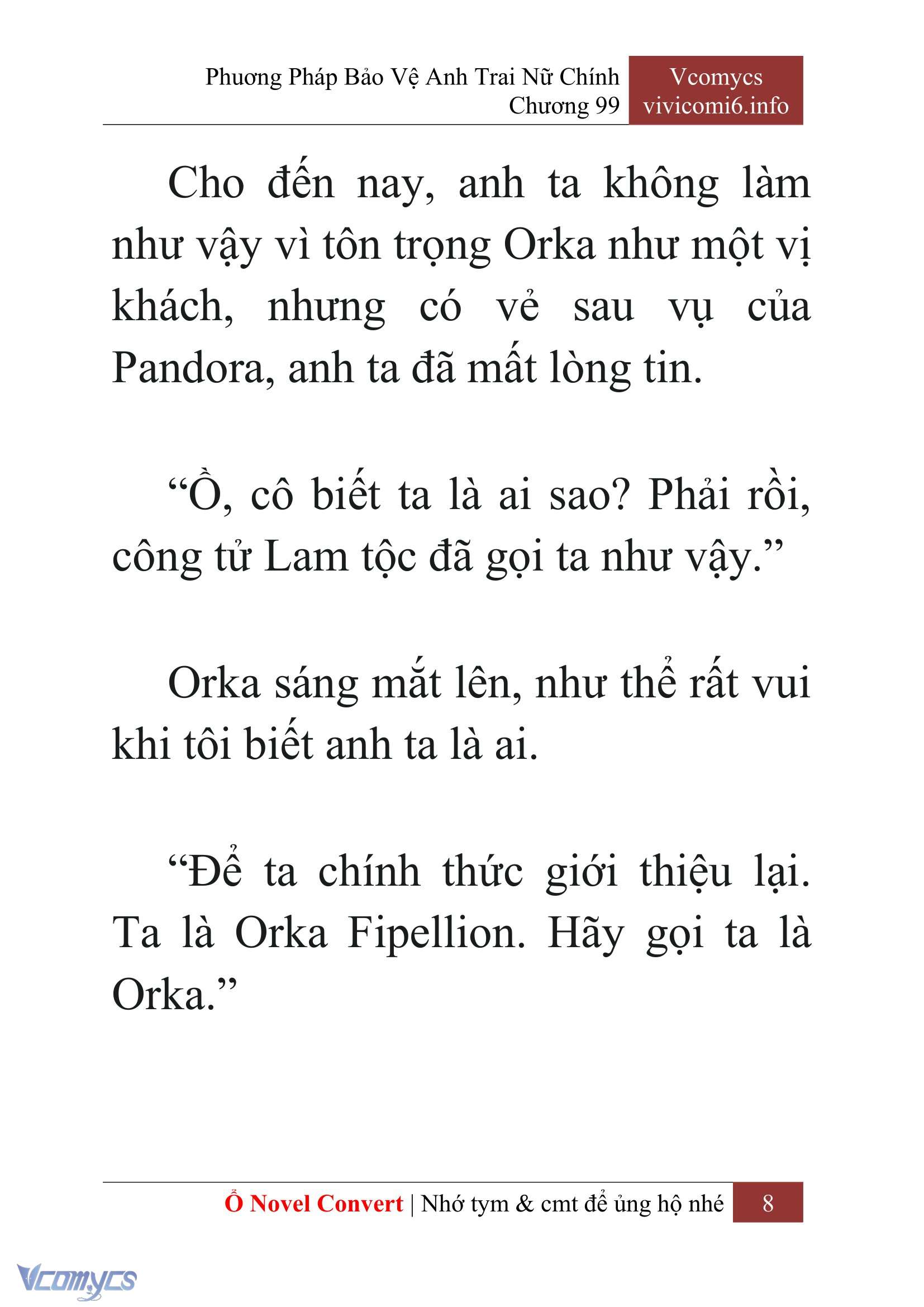 [Novel] Phương Pháp Bảo Vệ Anh Trai Nữ Chính Chap 99 - Trang 2