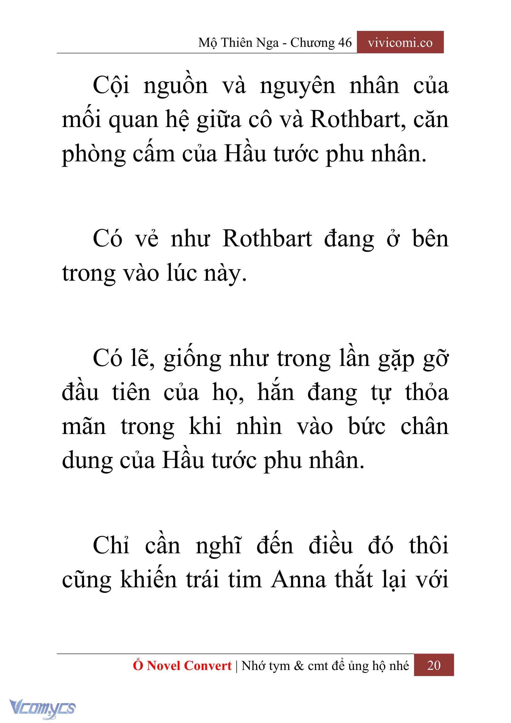 [Novel] Mộ Thiên Nga Chap 46 - Trang 2