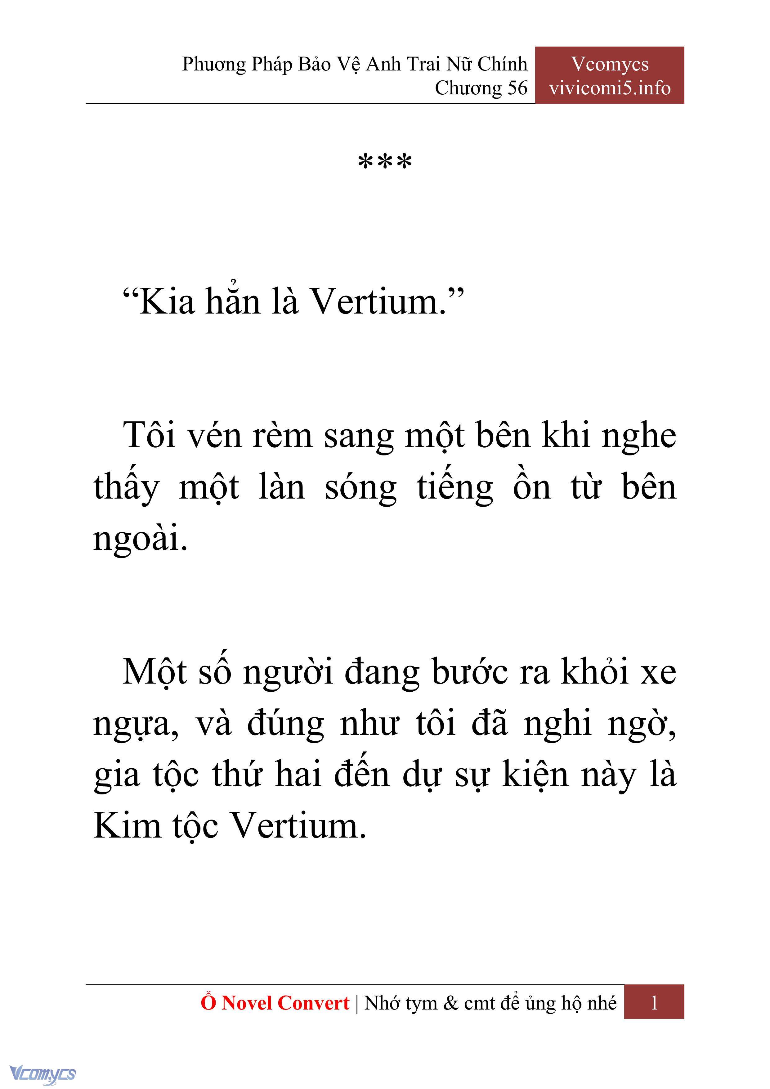 [Novel] Phương Pháp Bảo Vệ Anh Trai Nữ Chính Chap 56 - Trang 2