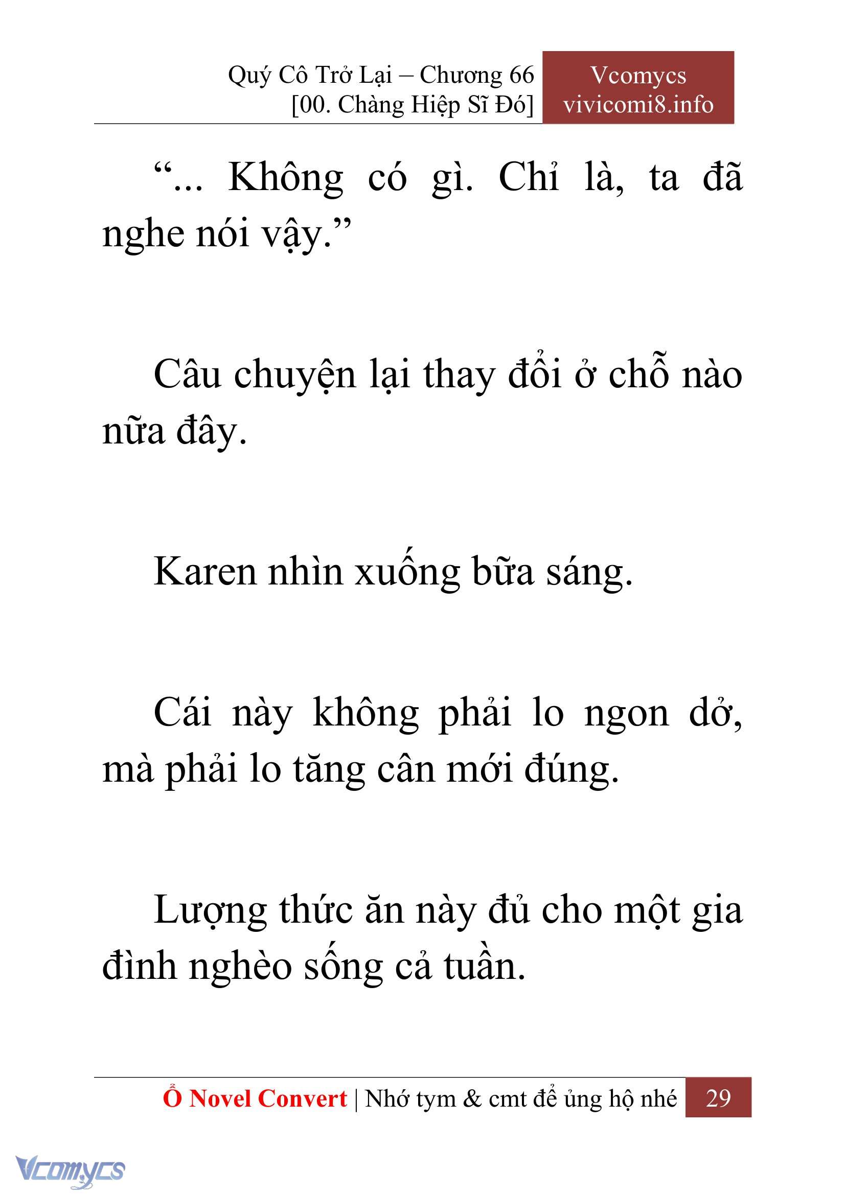[Novel] Quý Cô Trở Lại Chap 66 - Trang 2