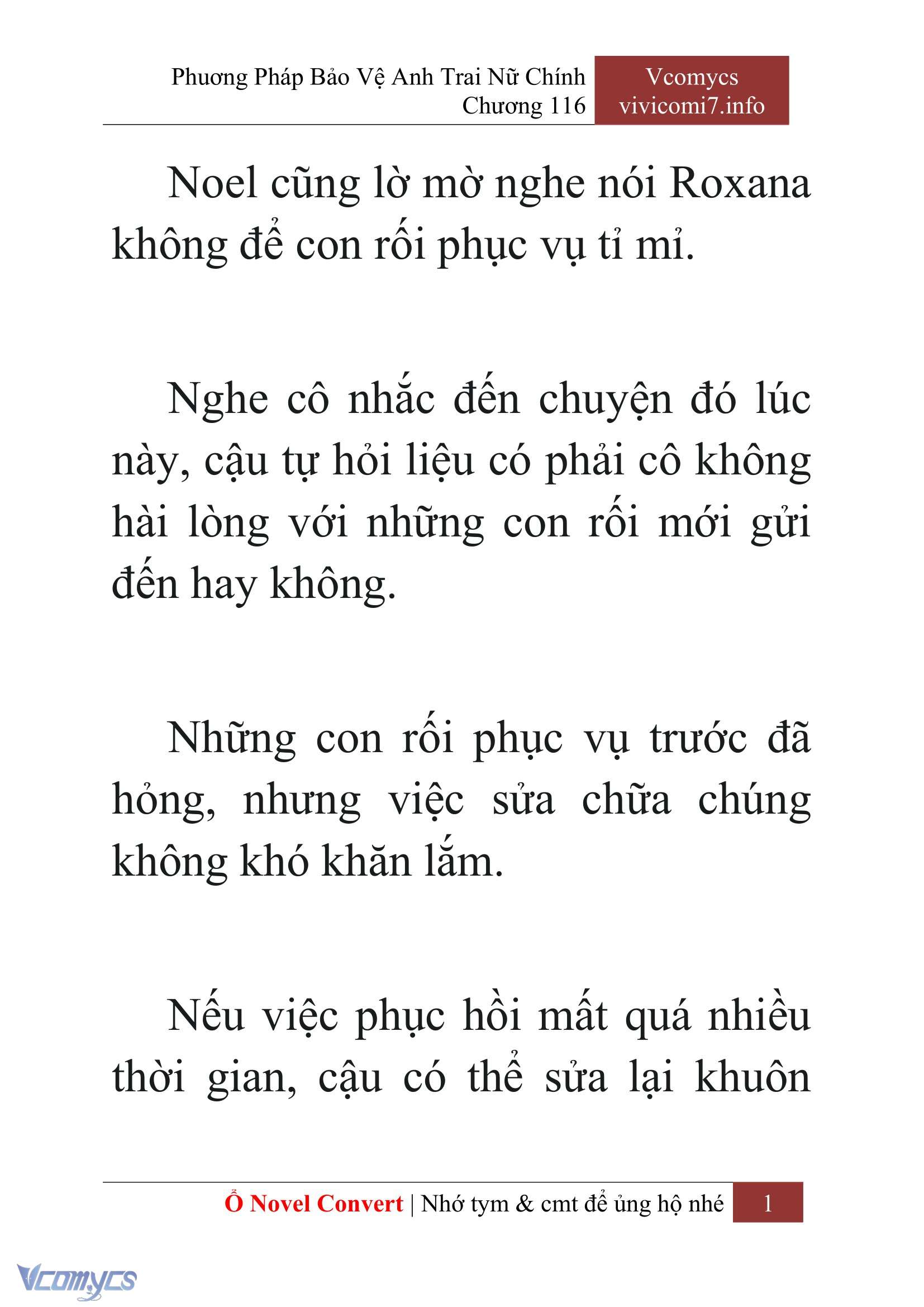 [Novel] Phương Pháp Bảo Vệ Anh Trai Nữ Chính Chap 116 - Trang 2