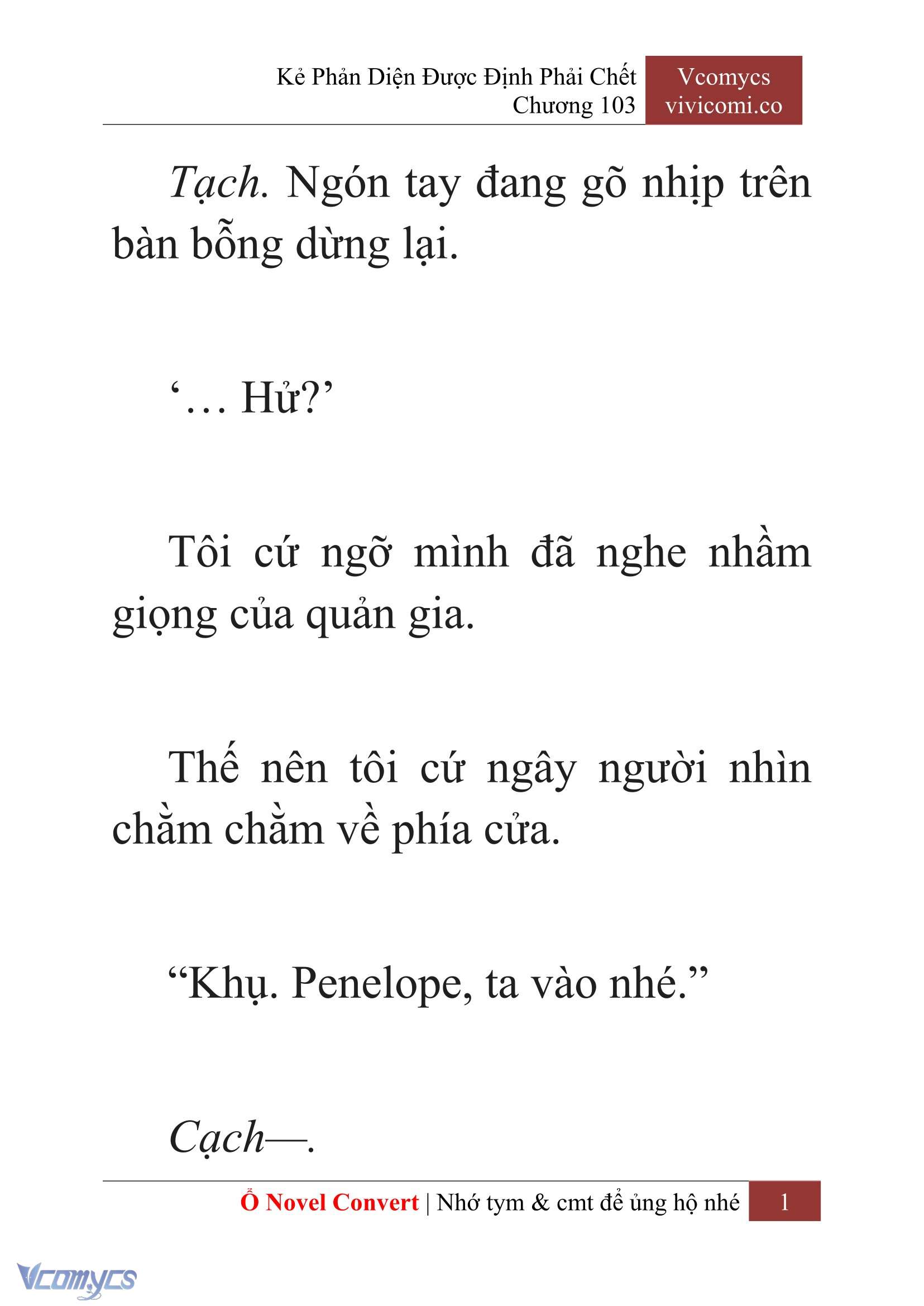 [Novel] Kẻ Phản Diện Được Định Phải Chết Chap 103 - Next Chap 104