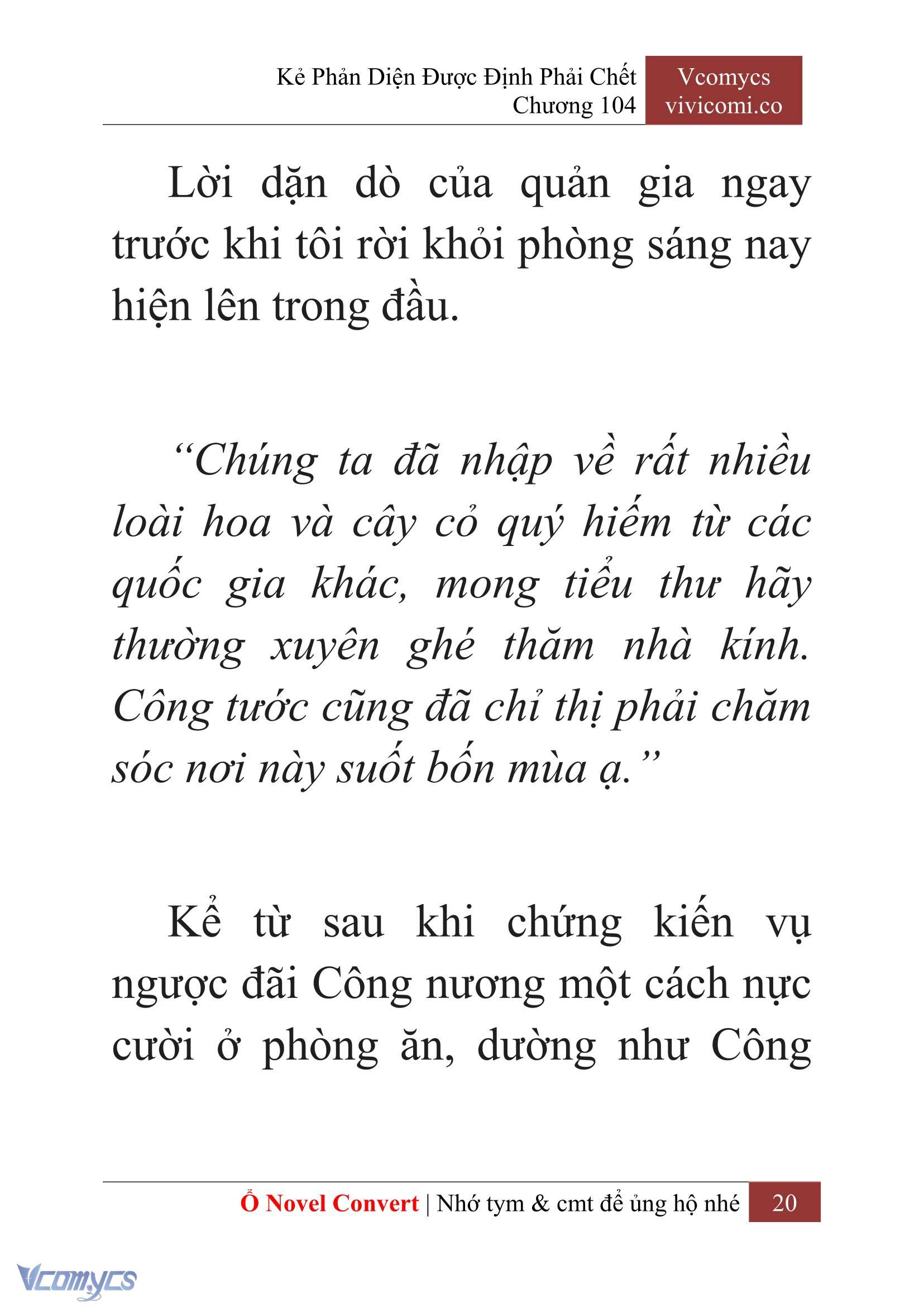 [Novel] Kẻ Phản Diện Được Định Phải Chết Chap 104 - Trang 2