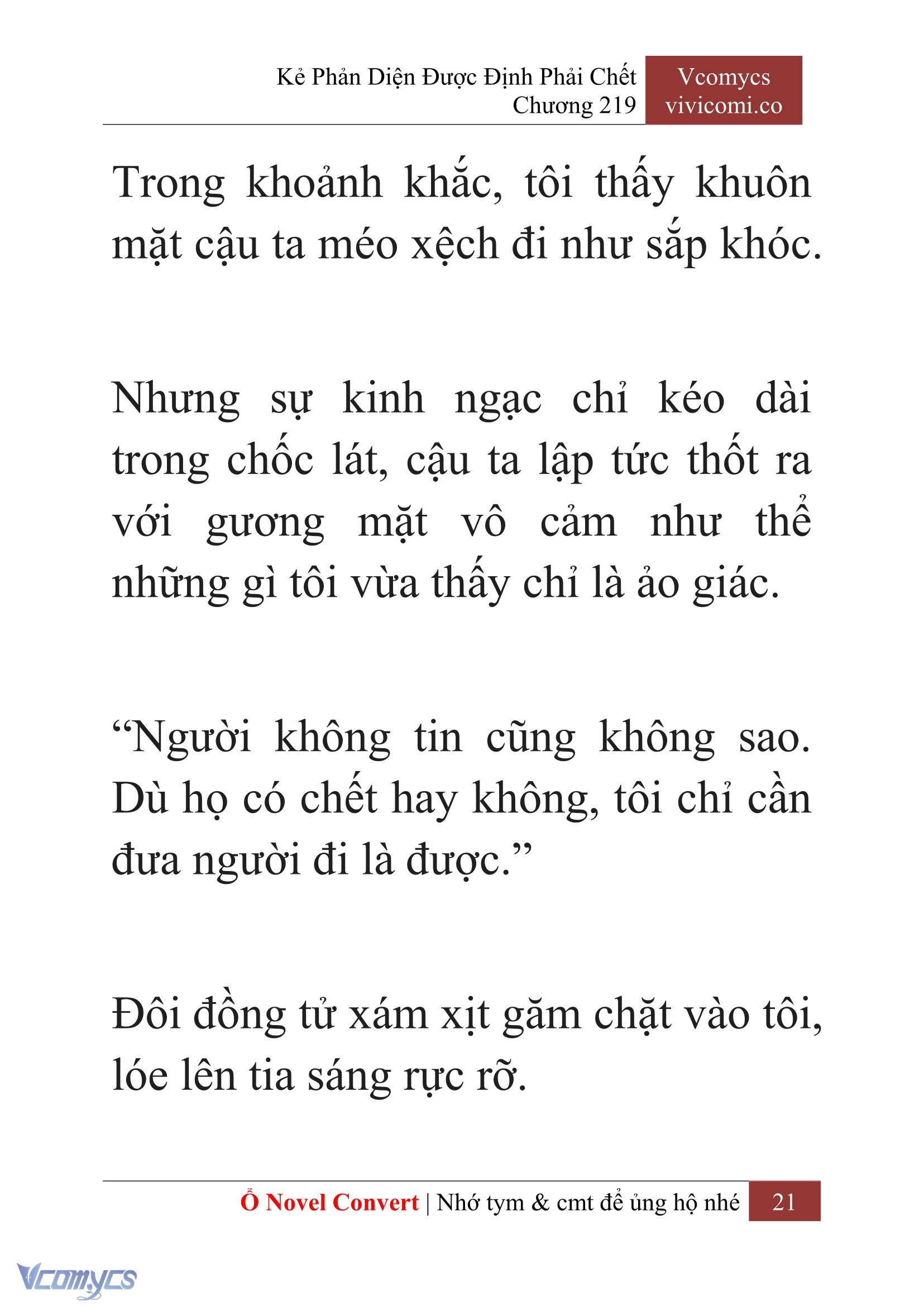 [Novel] Kẻ Phản Diện Được Định Phải Chết Chap 219 - Next Chap 220