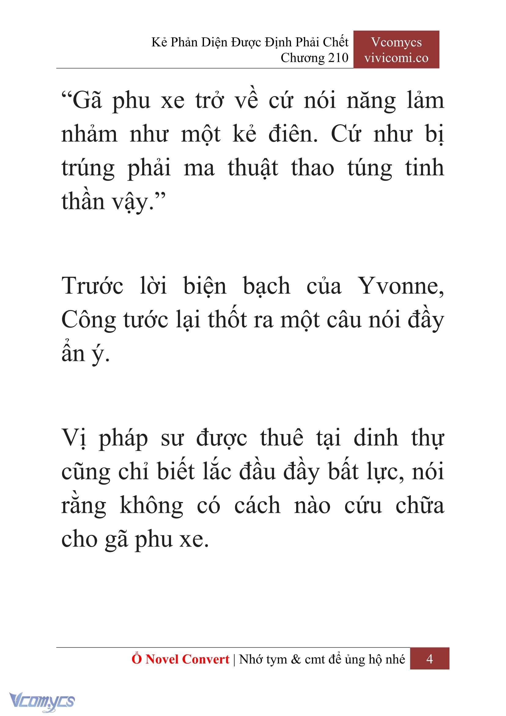 [Novel] Kẻ Phản Diện Được Định Phải Chết Chap 210 - Trang 2