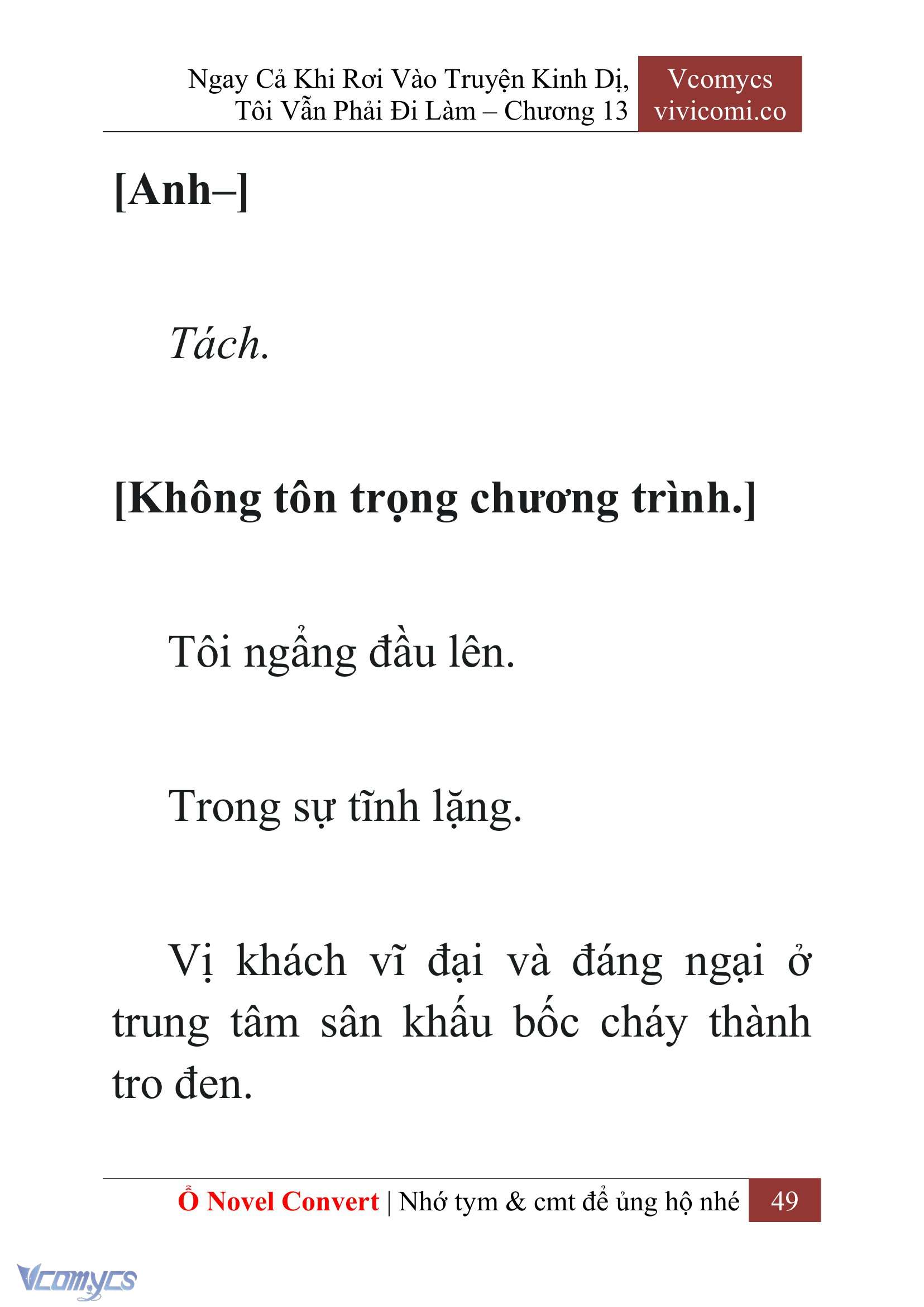 [Novel] Ngay Cả Khi Rơi Vào Truyện Kinh Dị, Tôi Vẫn Phải Đi Làm Chap 13 - Trang 2