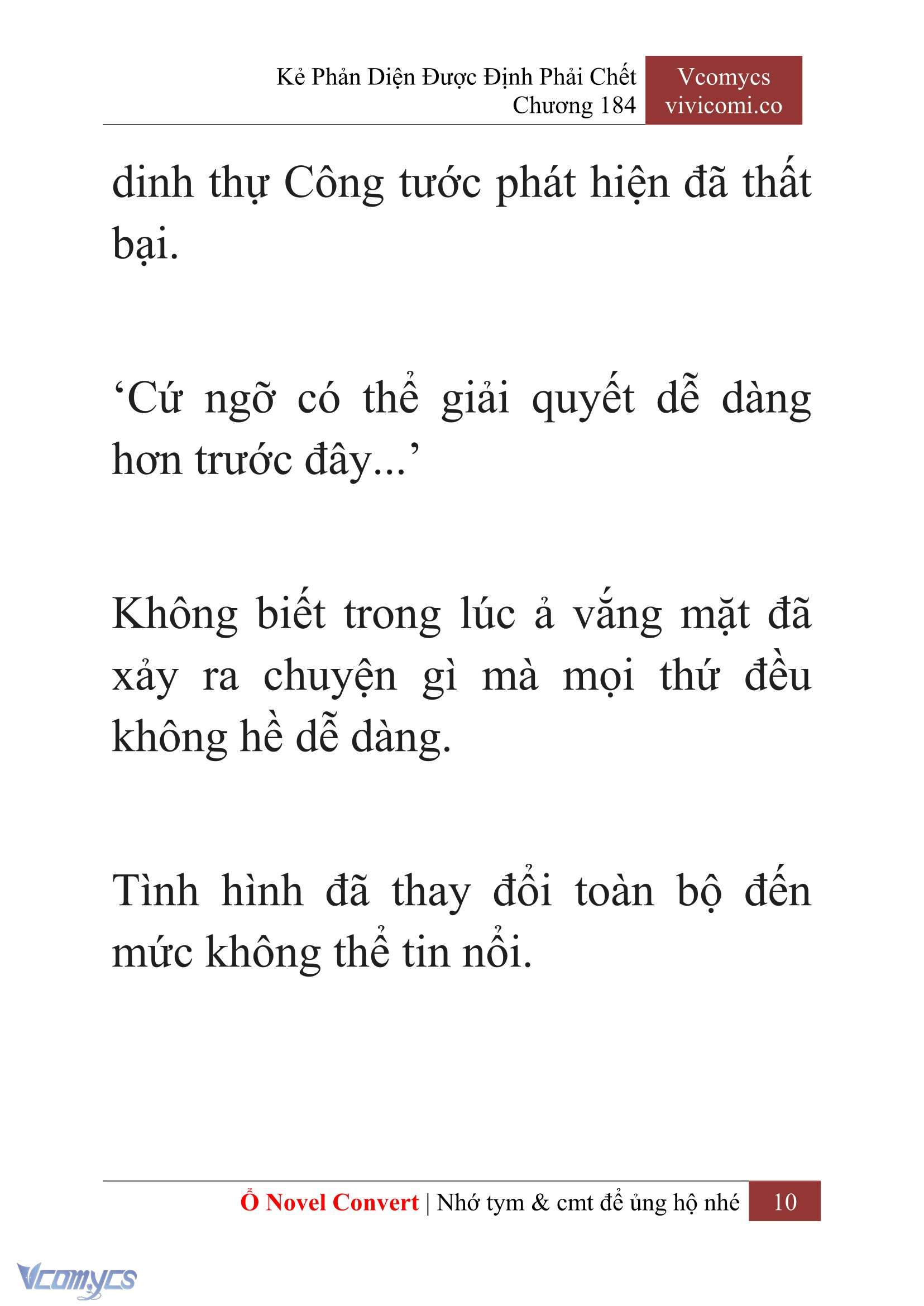 [Novel] Kẻ Phản Diện Được Định Phải Chết Chap 184 - Trang 2