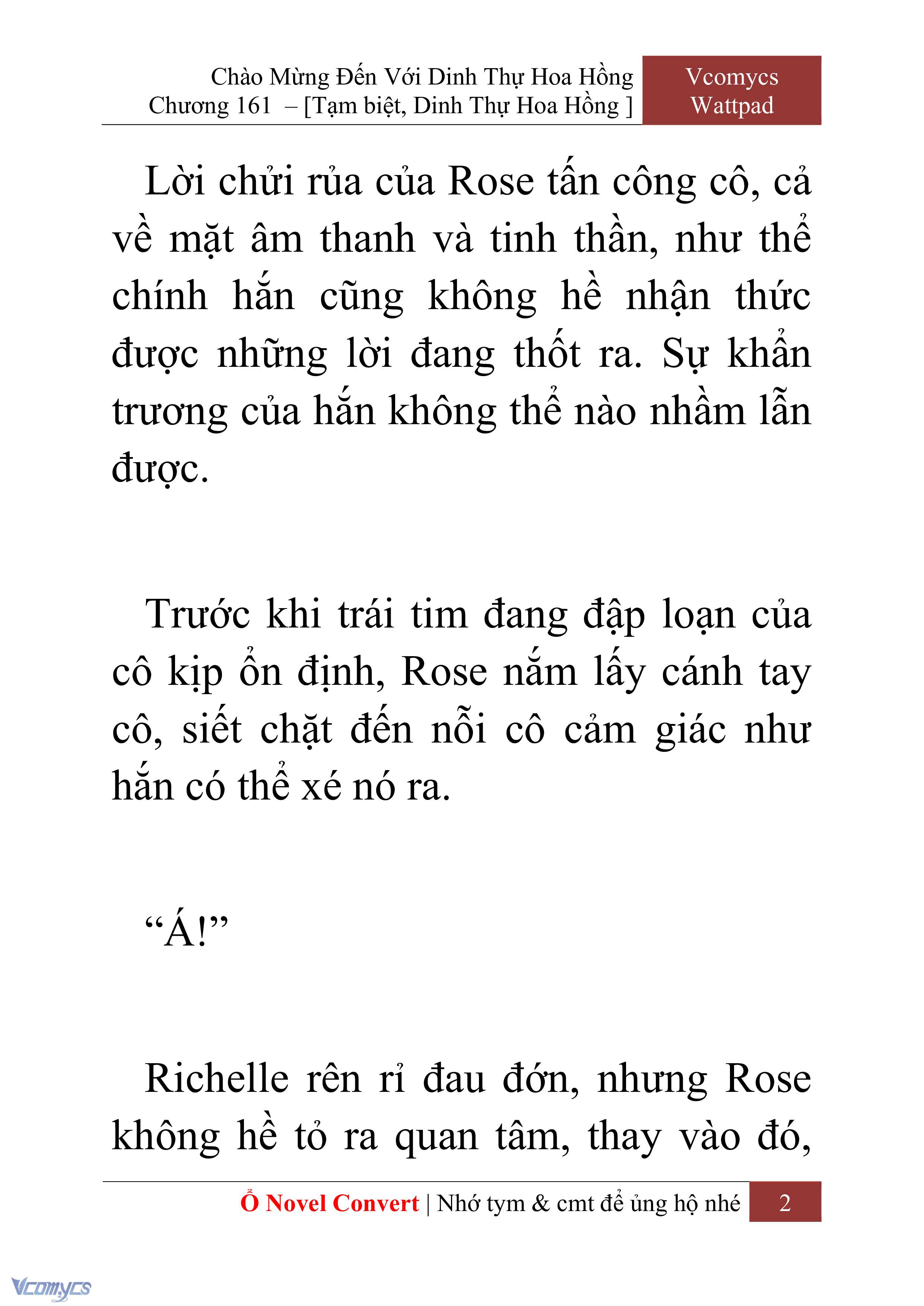 [Novel] Chào Mừng Đến Với Dinh Thự Hoa Hồng Chap 161 - Trang 2
