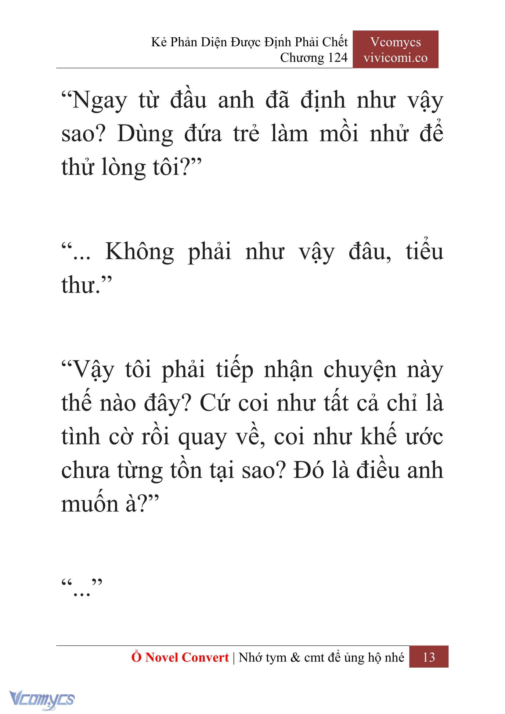 [Novel] Kẻ Phản Diện Được Định Phải Chết Chap 124 - Trang 2