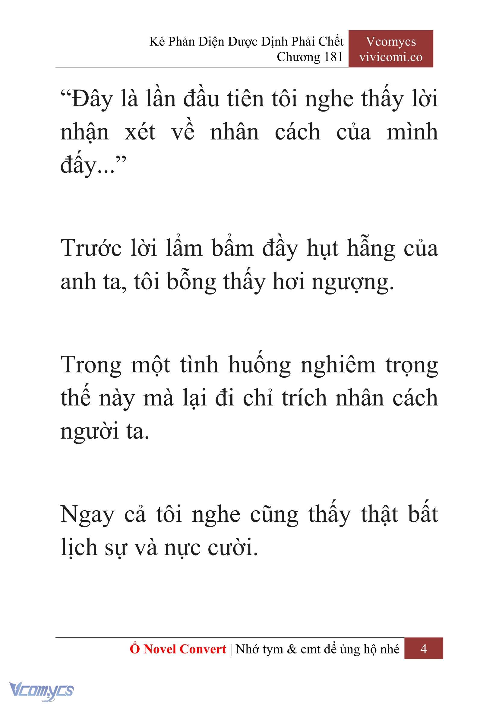 [Novel] Kẻ Phản Diện Được Định Phải Chết Chap 181 - Trang 2