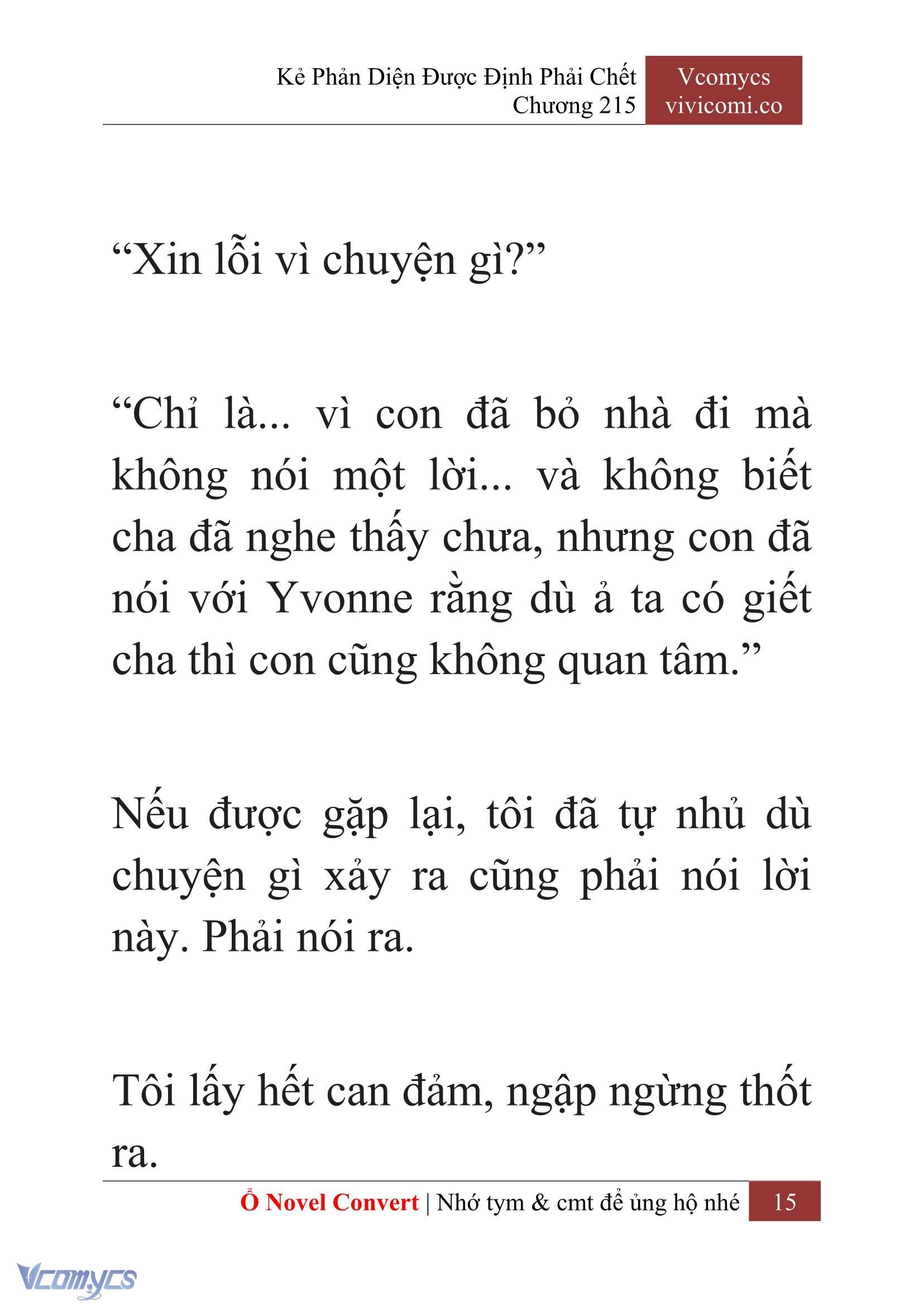 [Novel] Kẻ Phản Diện Được Định Phải Chết Chap 215 - Trang 2