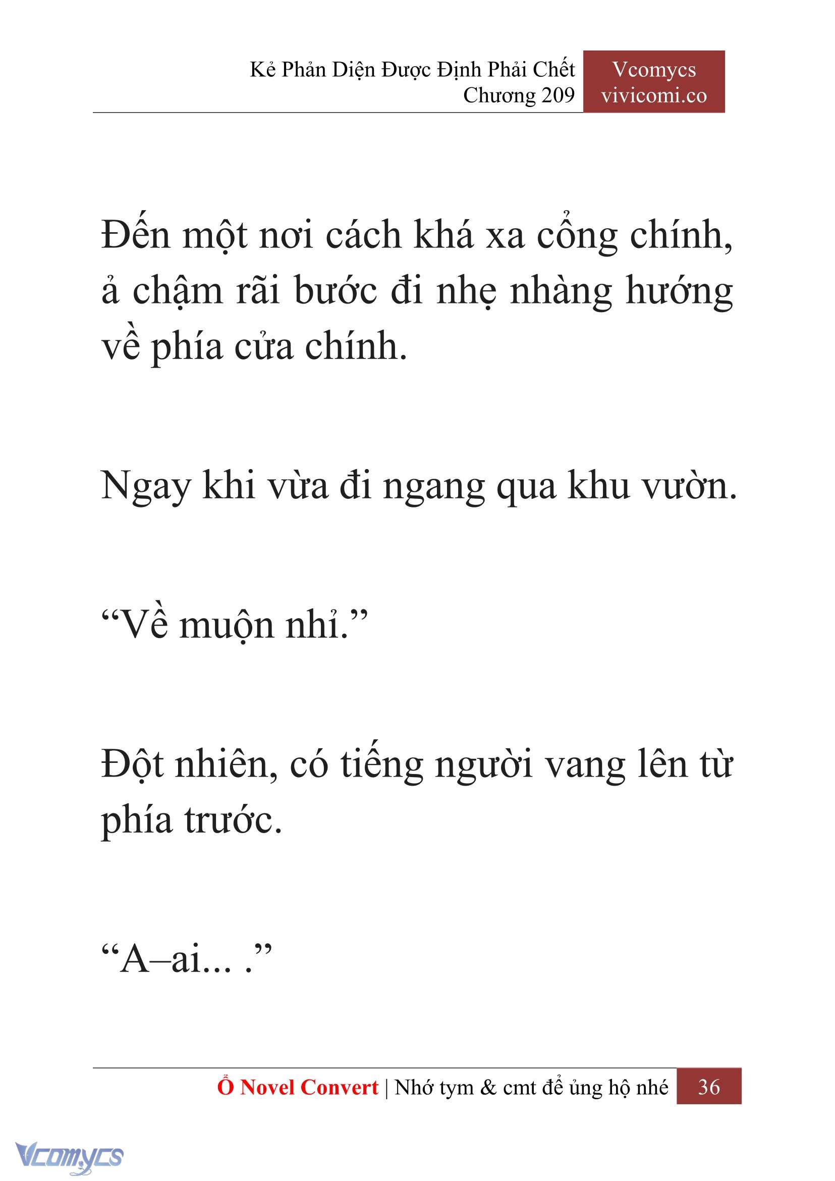 [Novel] Kẻ Phản Diện Được Định Phải Chết Chap 209 - Next Chap 210