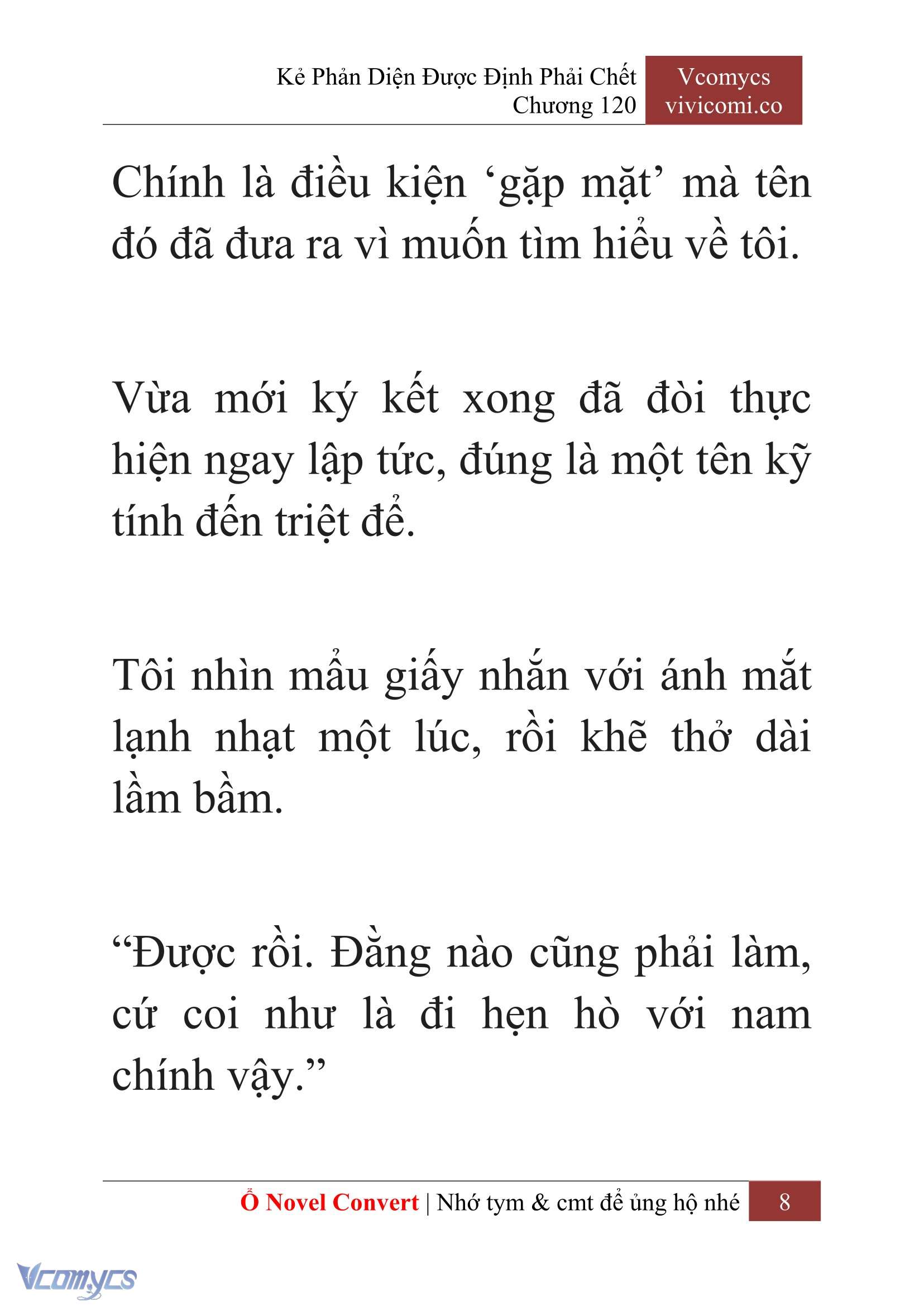 [Novel] Kẻ Phản Diện Được Định Phải Chết Chap 120 - Trang 2