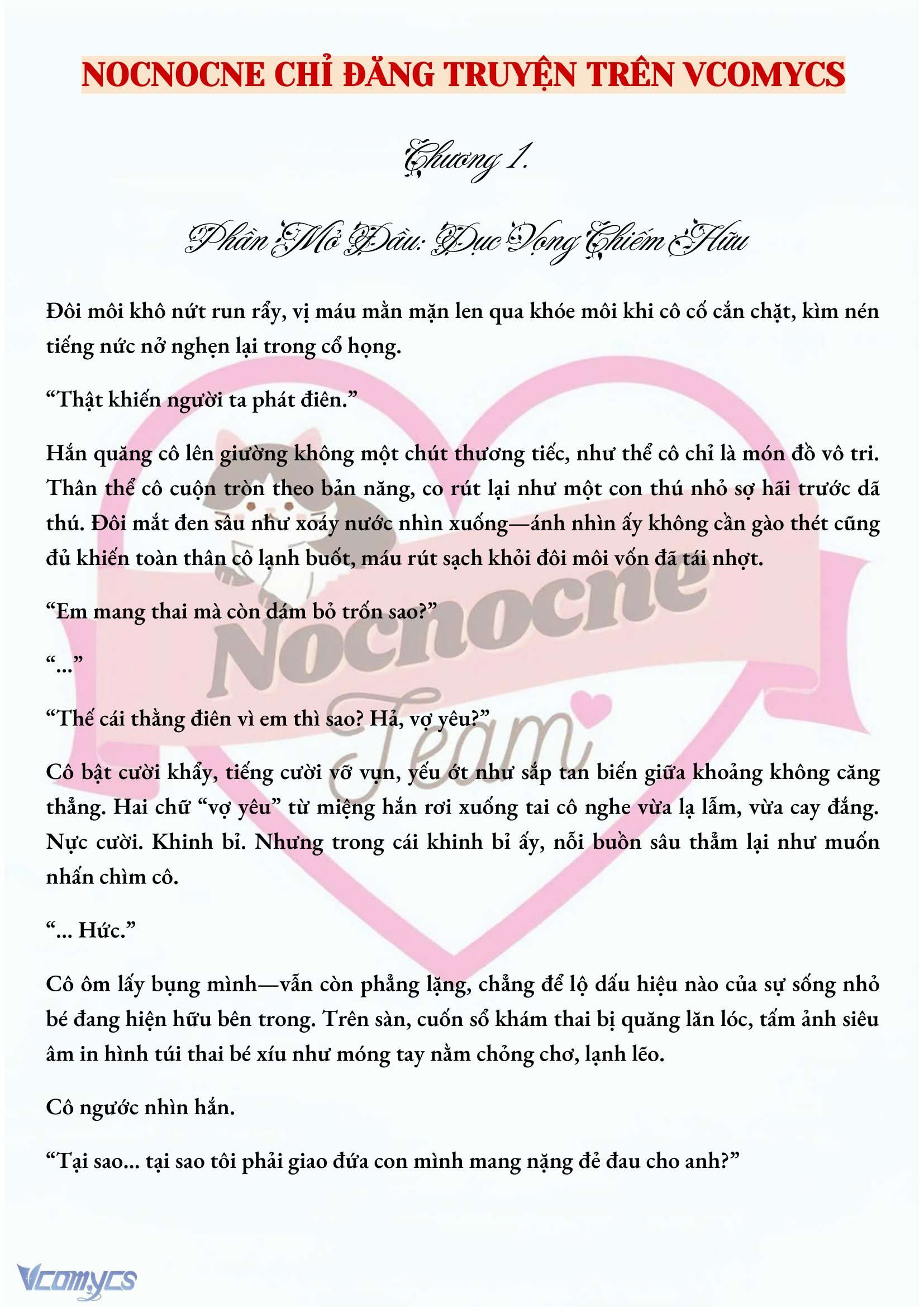 [NOVEL] MANG THAI, CƯỠNG ĐOẠT Chap 1 - Trang 2