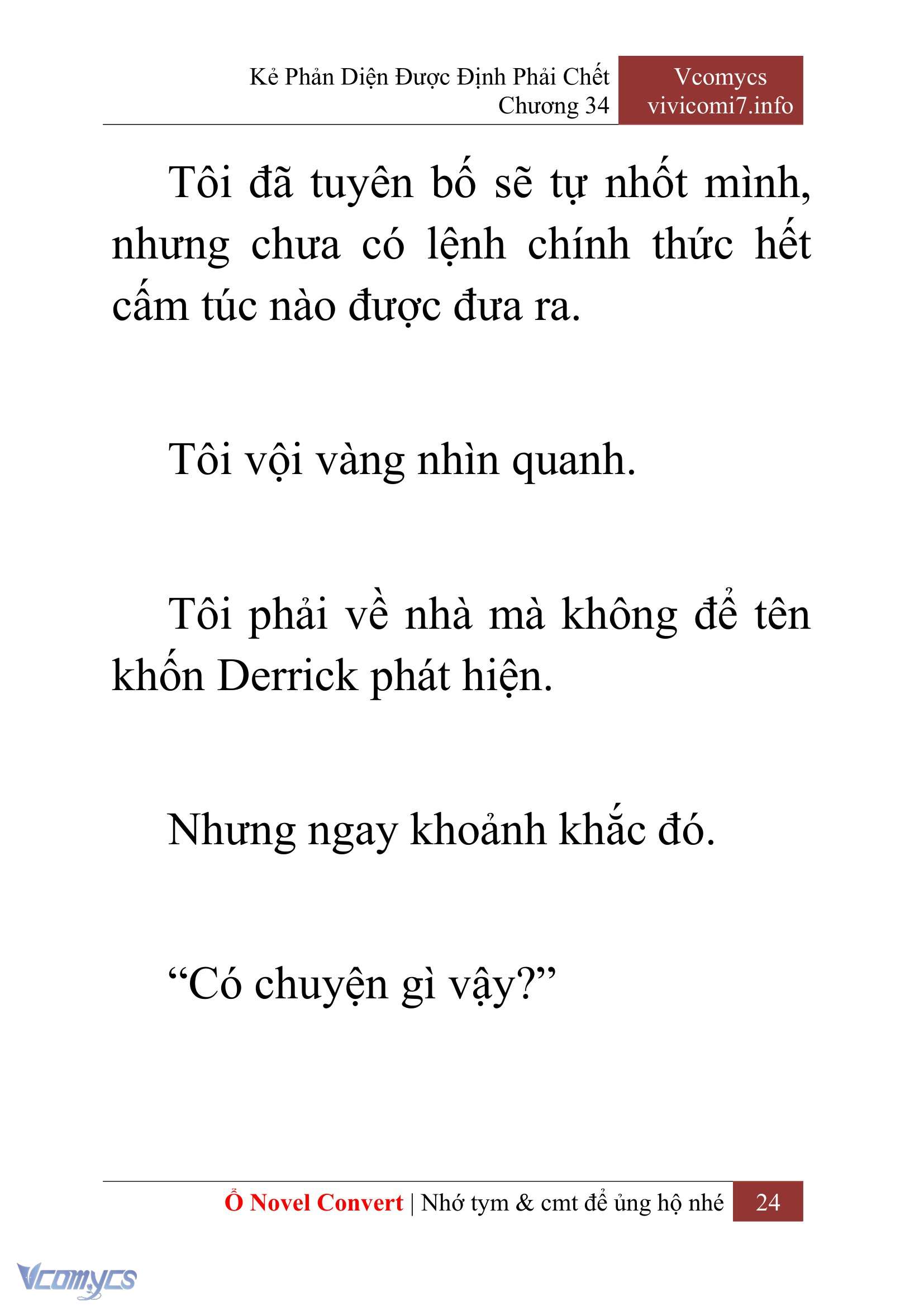[Novel] Kẻ Phản Diện Được Định Phải Chết Chap 34 - Next Chap 35