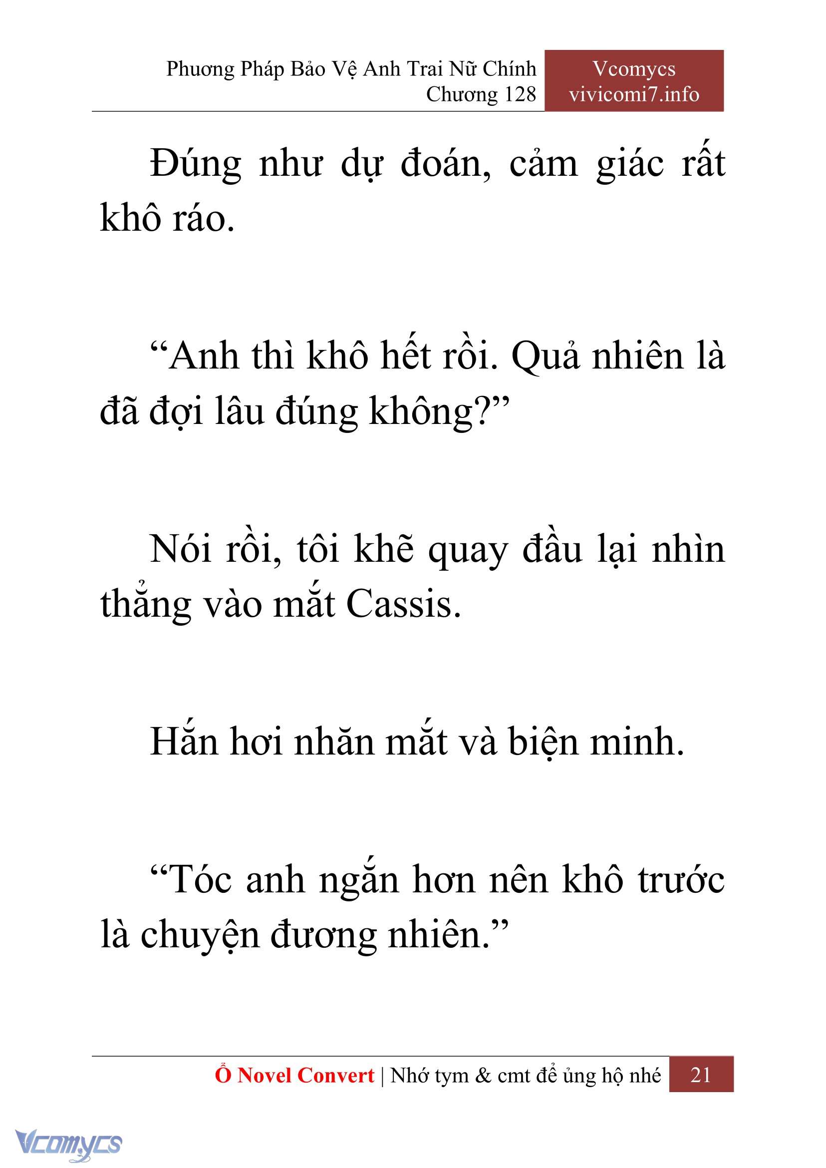 [Novel] Phương Pháp Bảo Vệ Anh Trai Nữ Chính Chap 128 - Trang 2