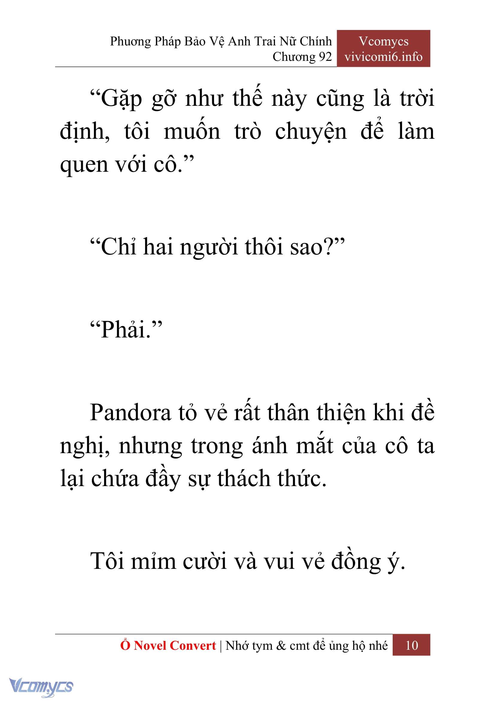 [Novel] Phương Pháp Bảo Vệ Anh Trai Nữ Chính Chap 92 - Trang 2