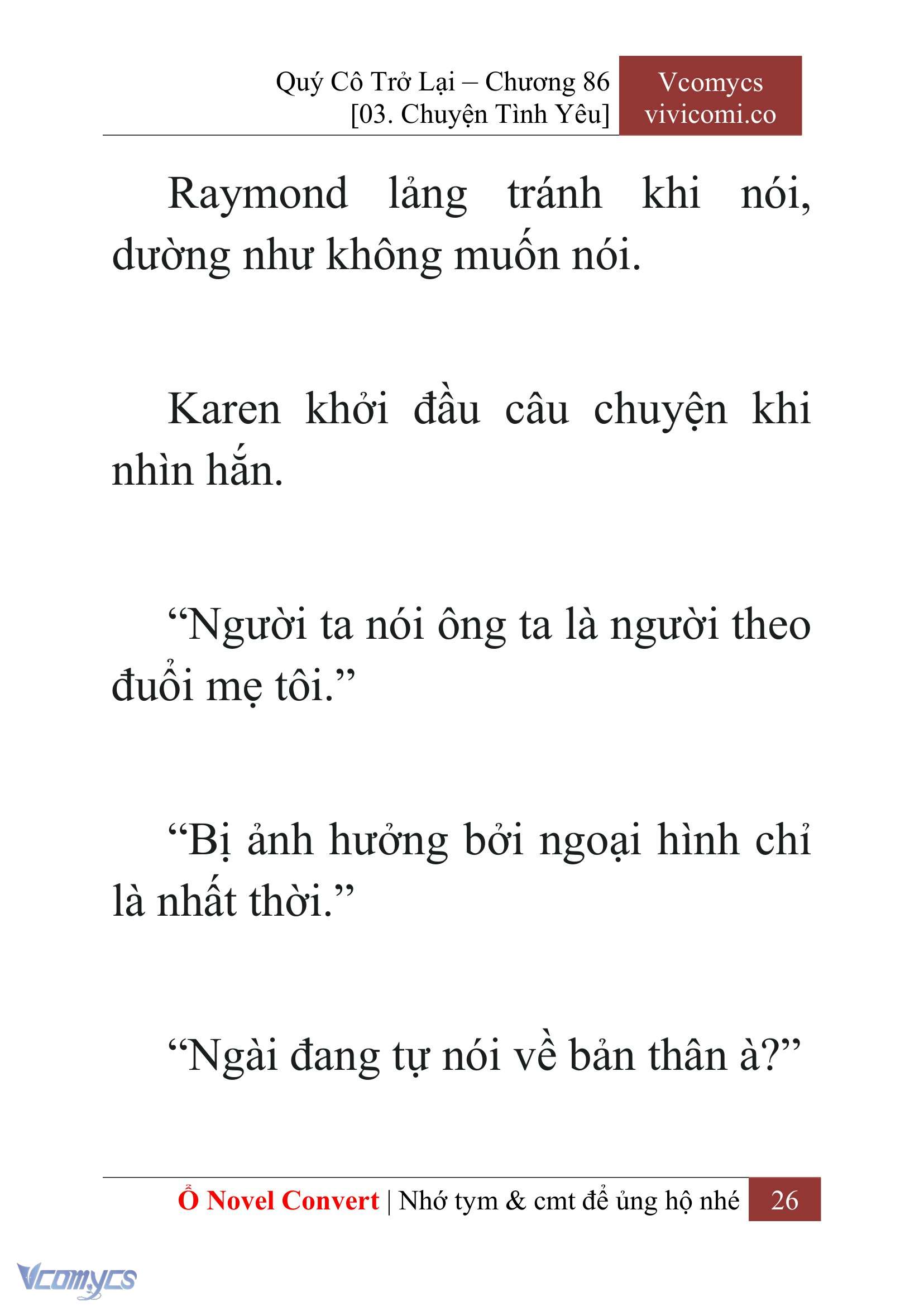 [Novel] Quý Cô Trở Lại Chap 86 - Trang 2