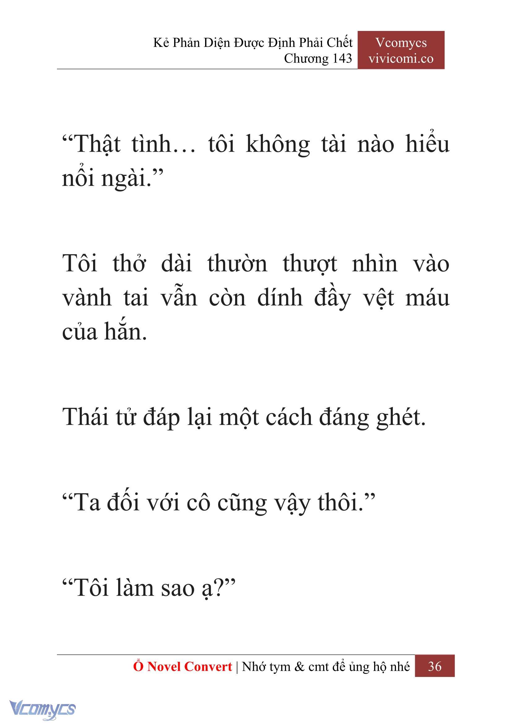 [Novel] Kẻ Phản Diện Được Định Phải Chết Chap 143 - Next Chap 144