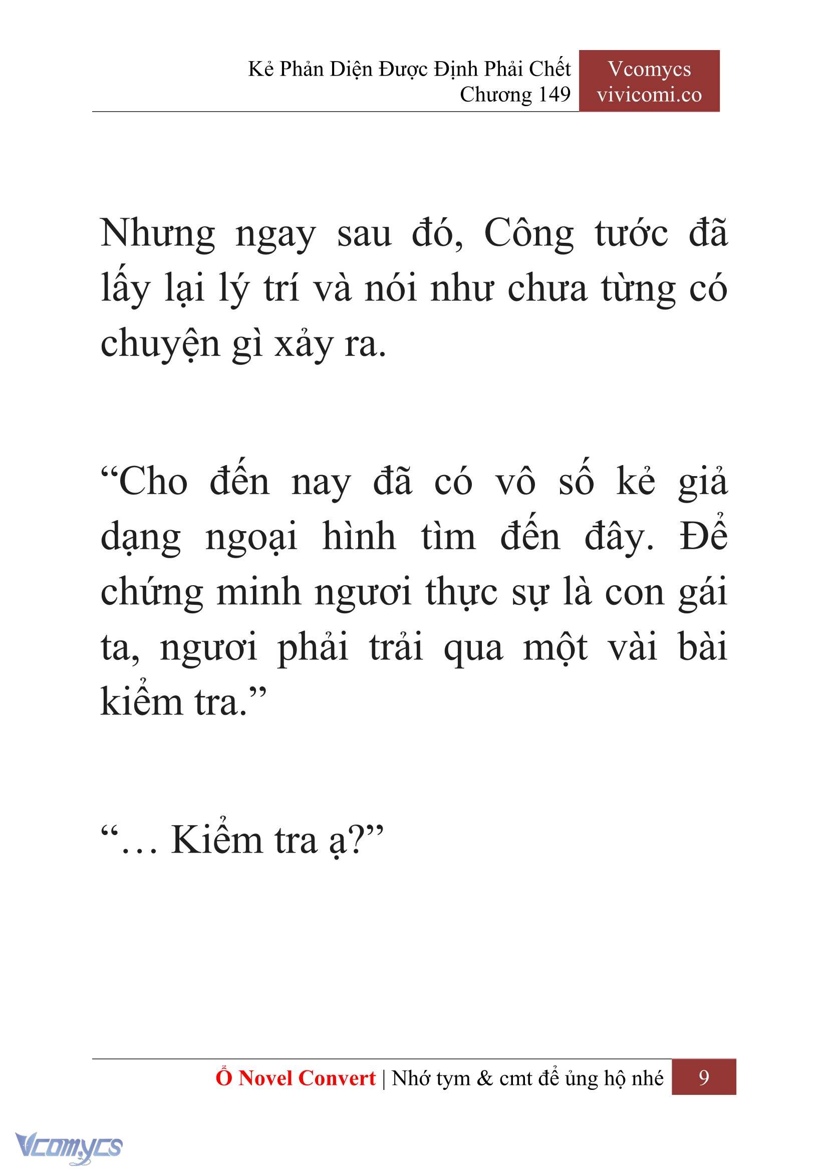 [Novel] Kẻ Phản Diện Được Định Phải Chết Chap 149 - Next Chap 150