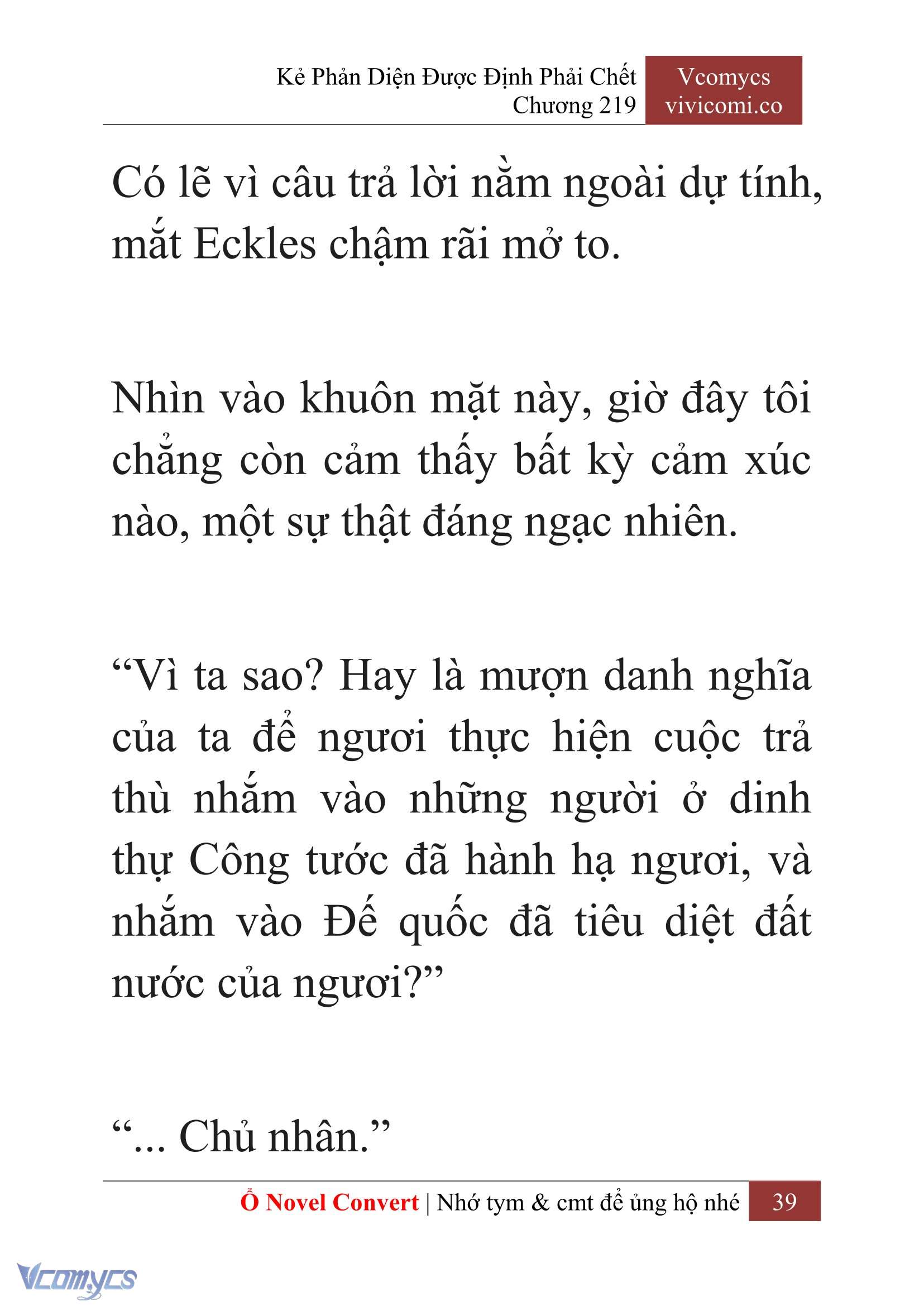 [Novel] Kẻ Phản Diện Được Định Phải Chết Chap 219 - Next Chap 220
