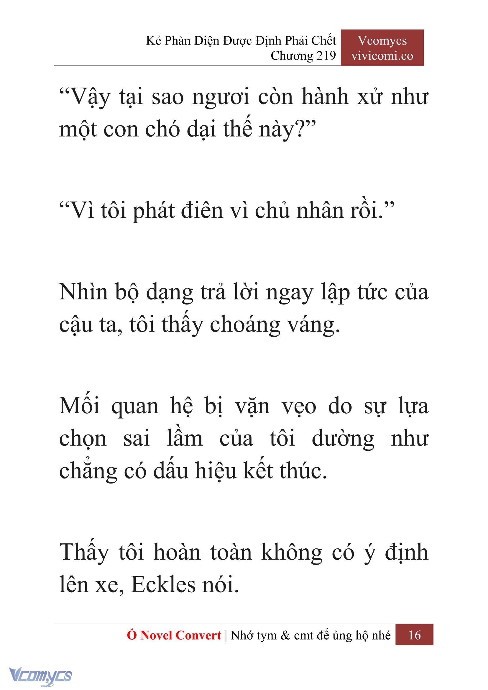 [Novel] Kẻ Phản Diện Được Định Phải Chết Chap 219 - Next Chap 220