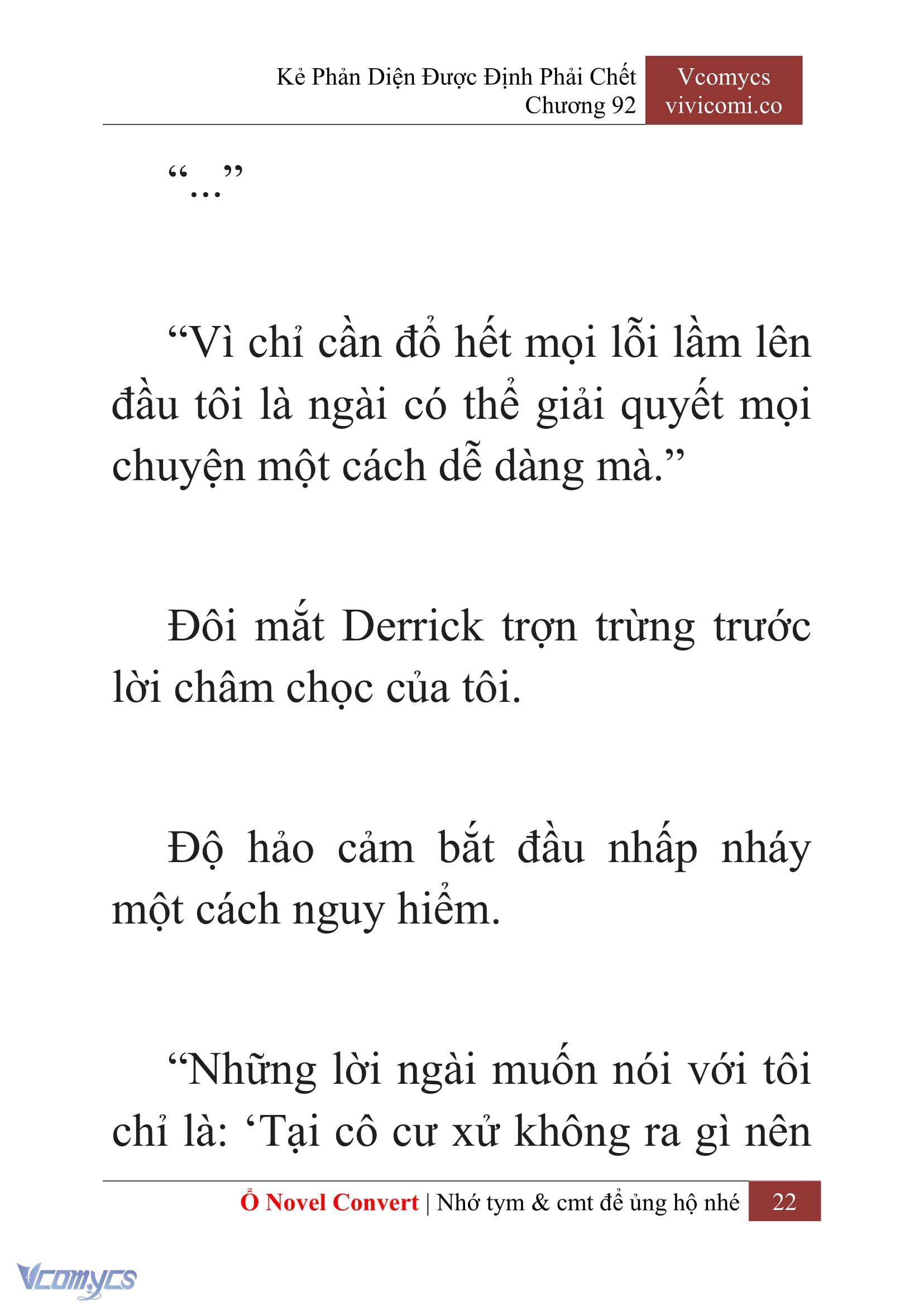 [Novel] Kẻ Phản Diện Được Định Phải Chết Chap 92 - Trang 2