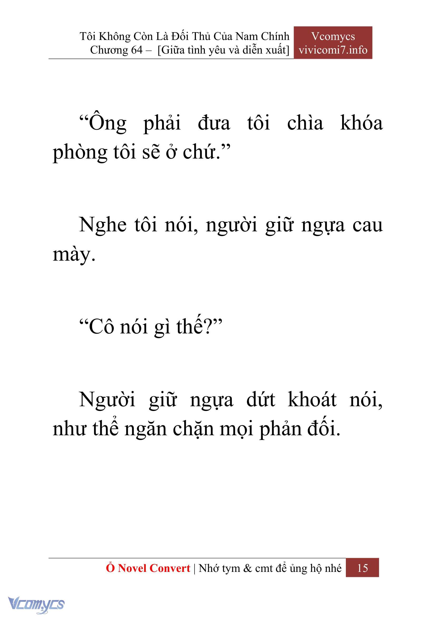 [Novel] Tôi Không Còn Là Đối Thủ Của Nam Chính Chap 64 - Trang 2