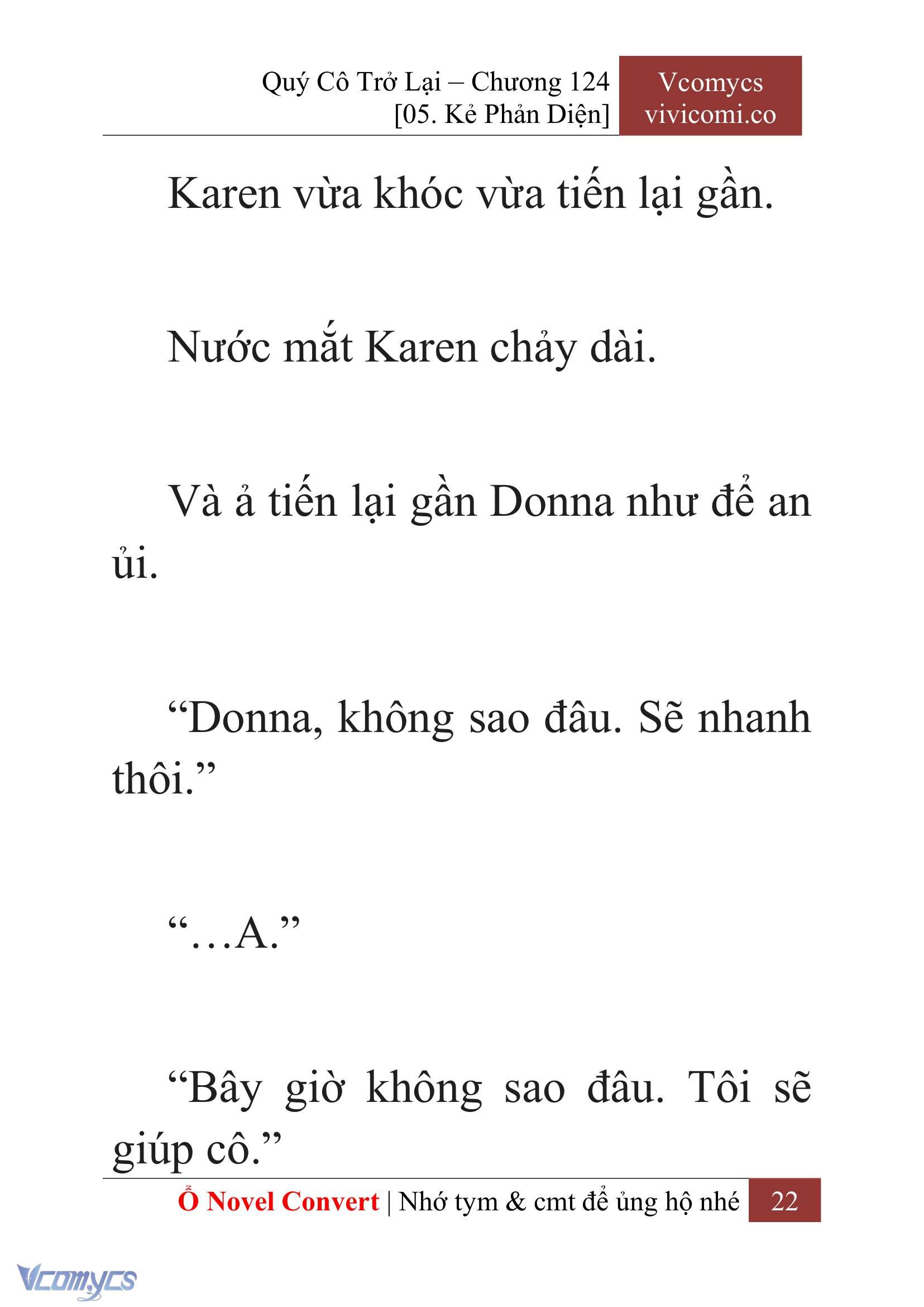 [Novel] Quý Cô Trở Lại Chap 124 - Trang 2