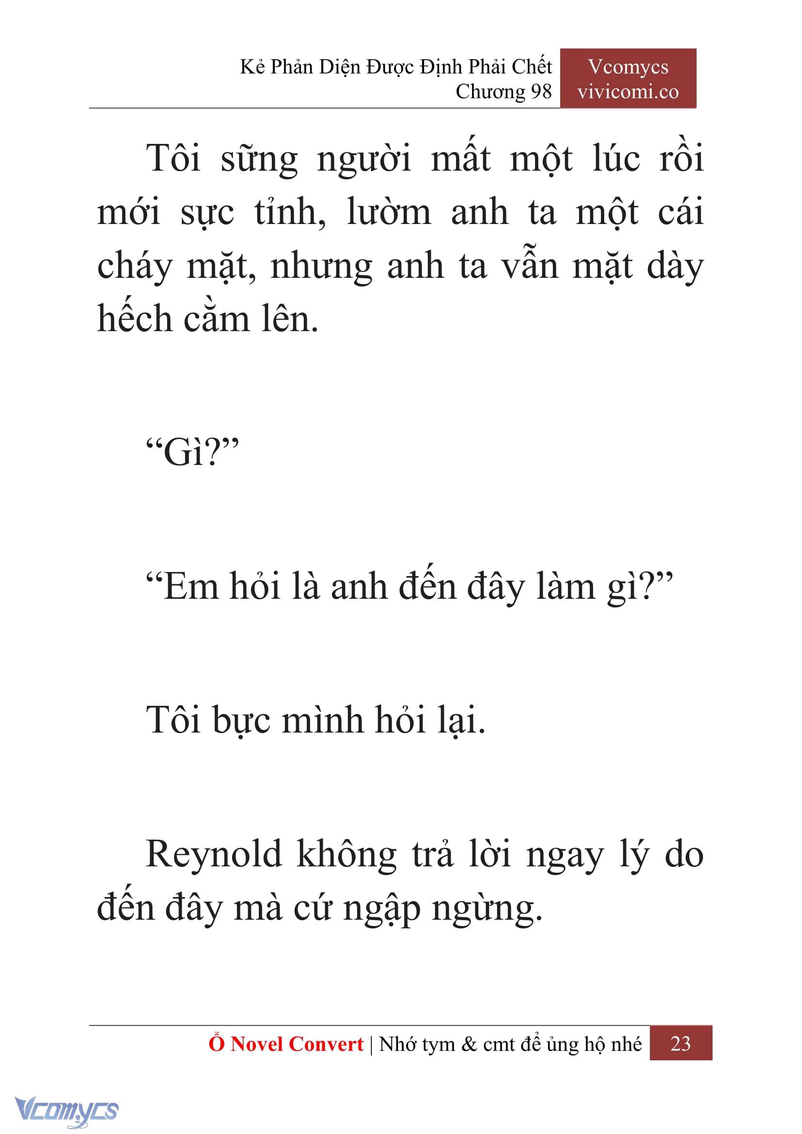 [Novel] Kẻ Phản Diện Được Định Phải Chết Chap 98 - Next Chap 99