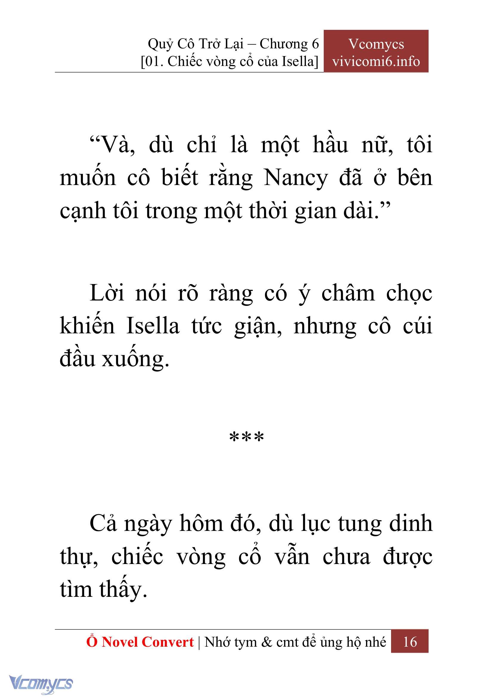 [Novel] Quý Cô Trở Lại Chap 6 - Trang 2