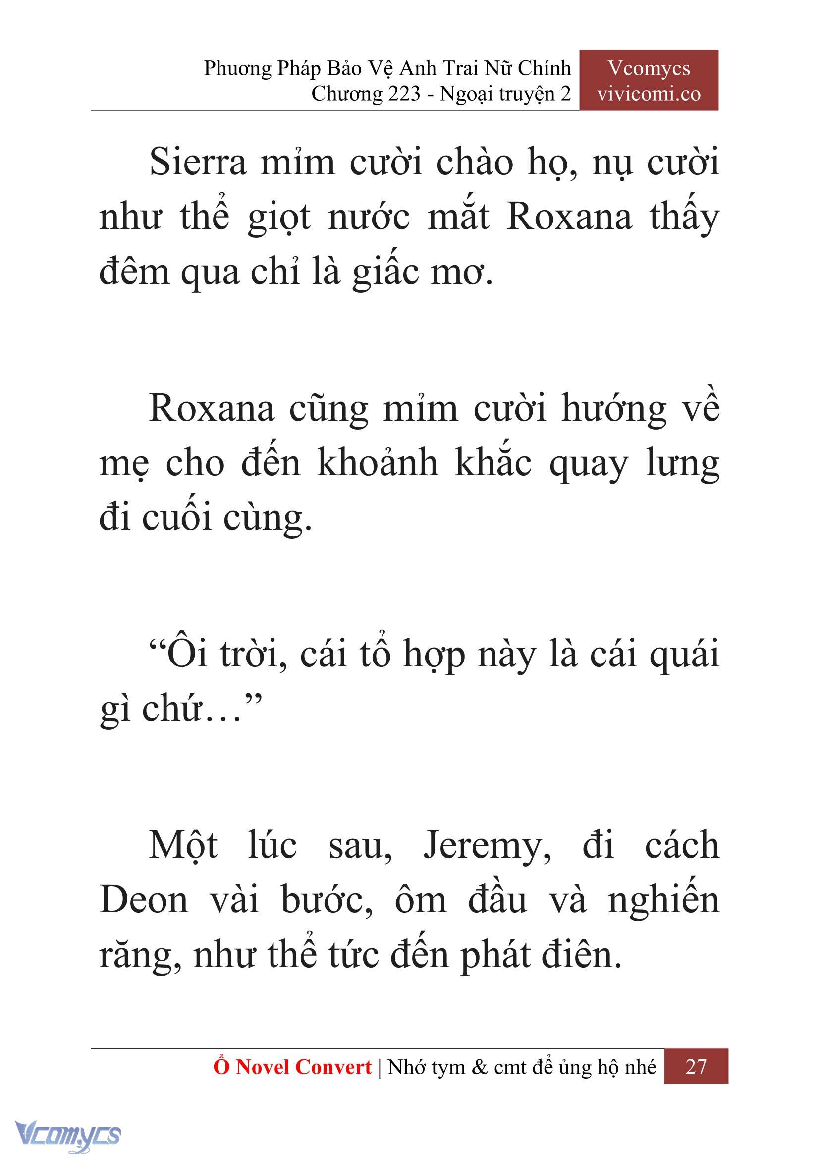 [Novel] Phương Pháp Bảo Vệ Anh Trai Nữ Chính Chap 223 - Trang 2