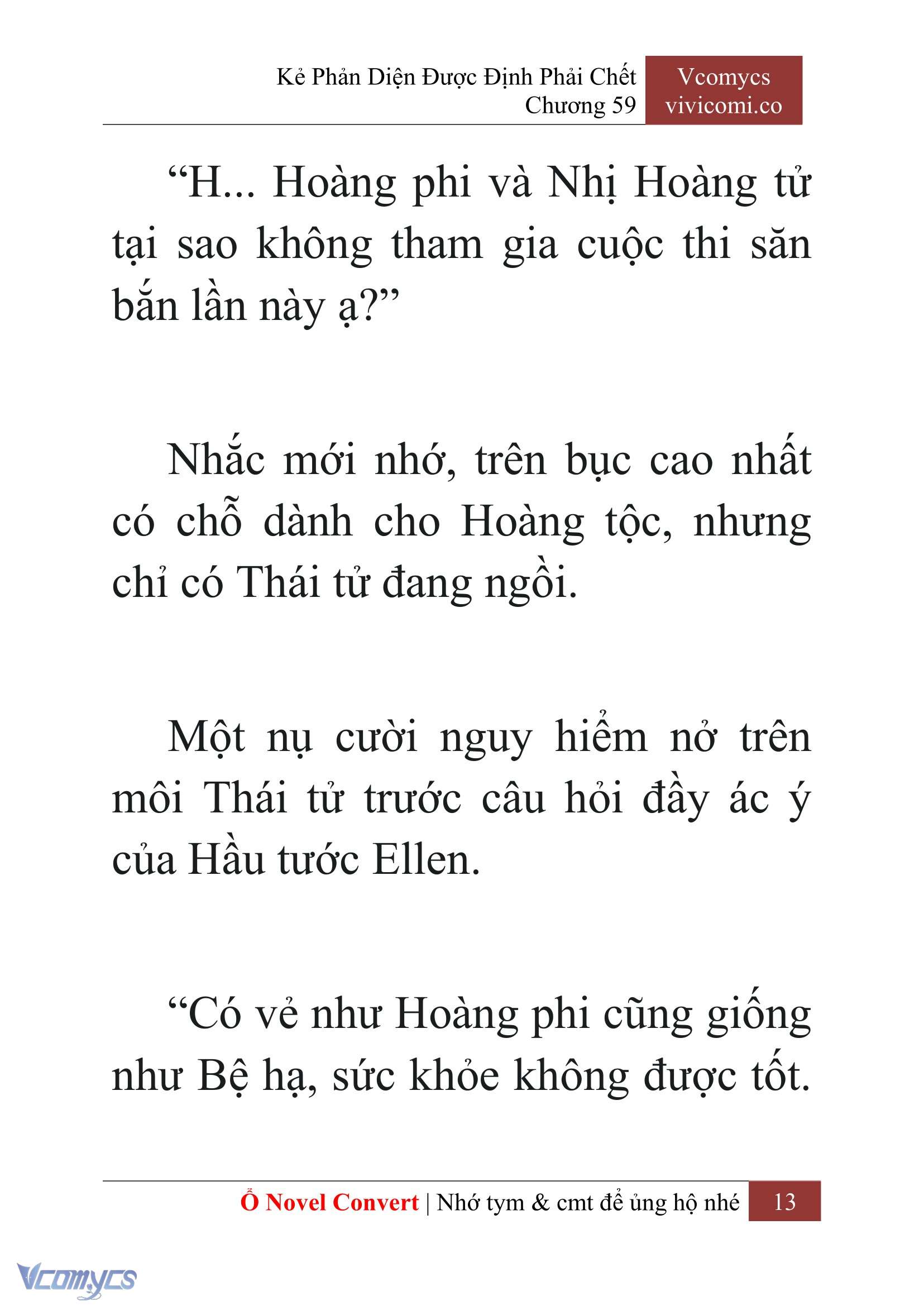 [Novel] Kẻ Phản Diện Được Định Phải Chết Chap 59 - Next Chap 60