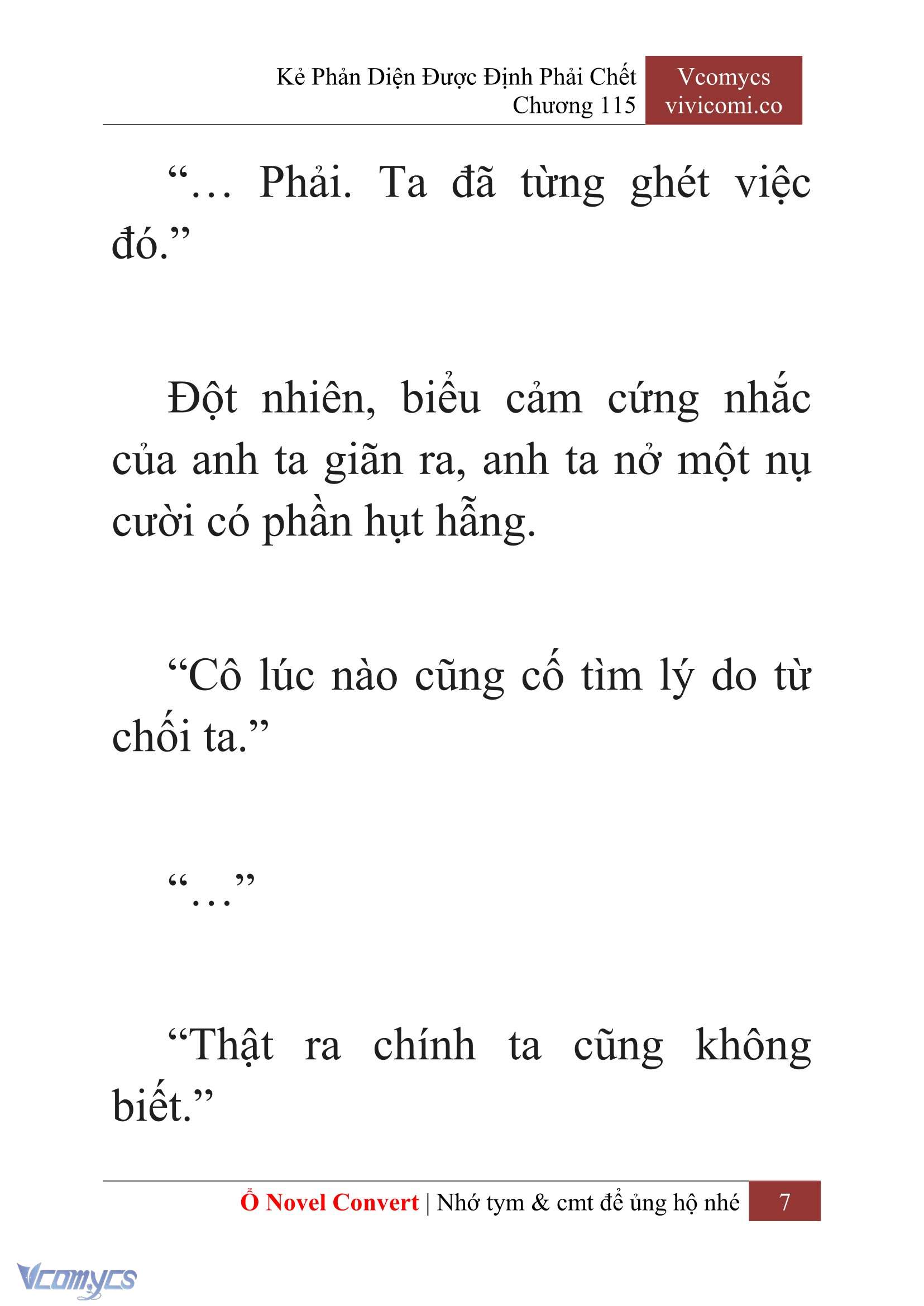 [Novel] Kẻ Phản Diện Được Định Phải Chết Chap 115 - Trang 2