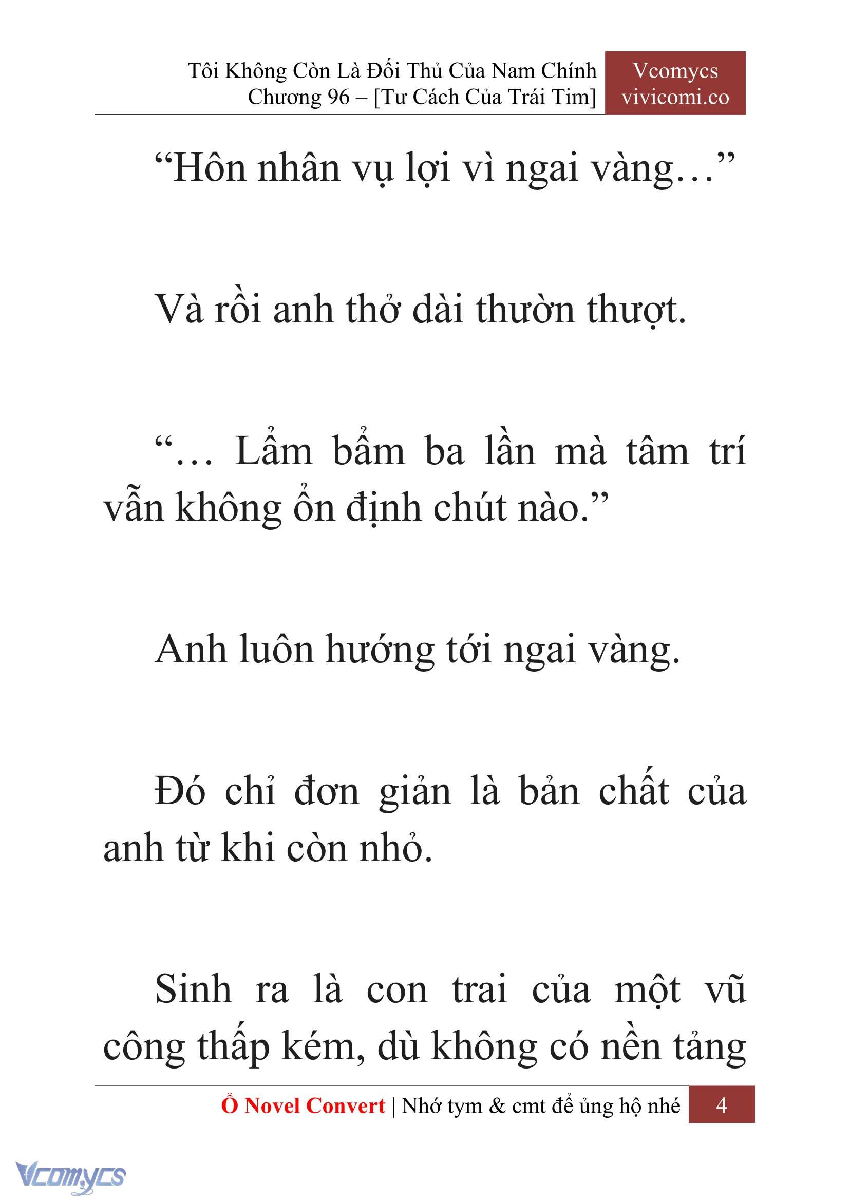 [Novel] Tôi Không Còn Là Đối Thủ Của Nam Chính Chap 96 - Trang 2