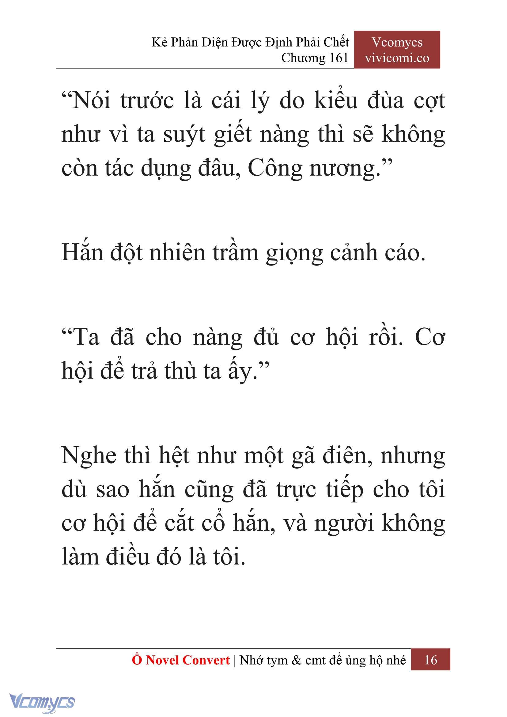 [Novel] Kẻ Phản Diện Được Định Phải Chết Chap 161 - Trang 2