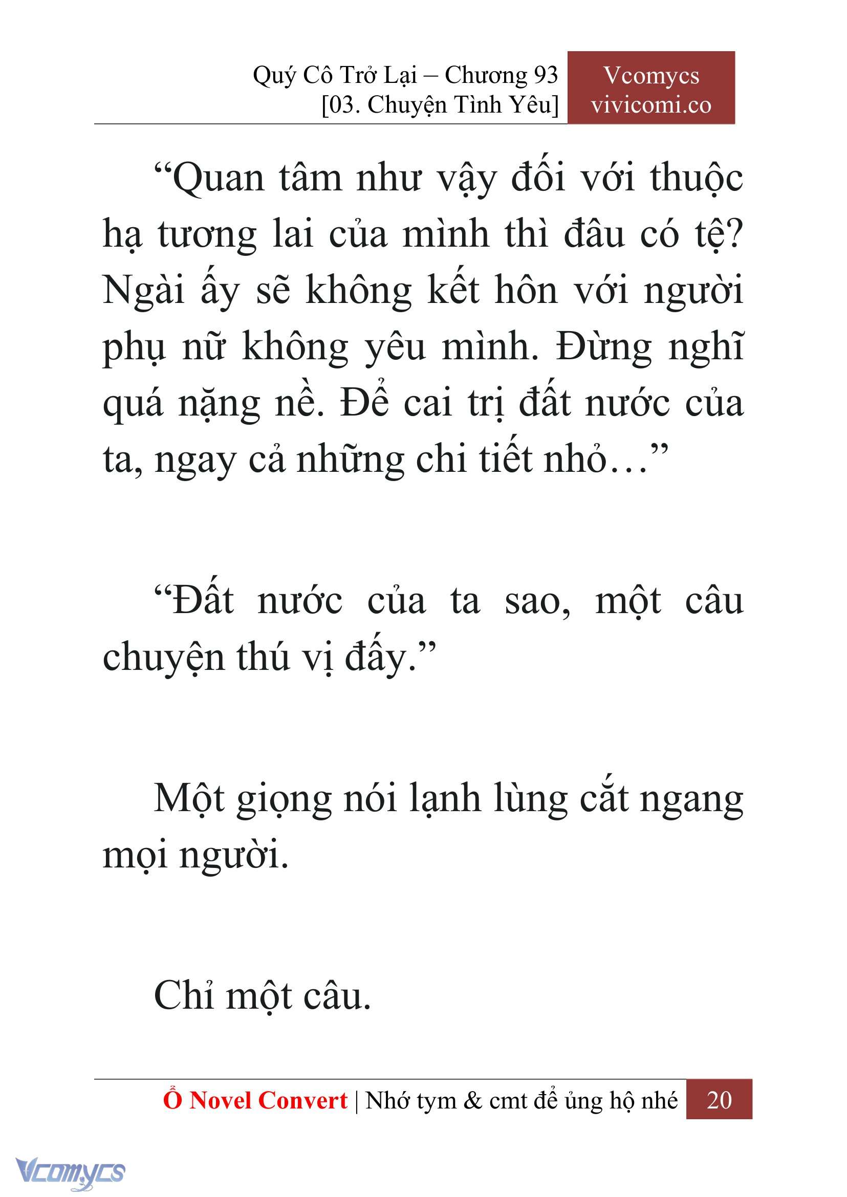 [Novel] Quý Cô Trở Lại Chap 93 - Trang 2