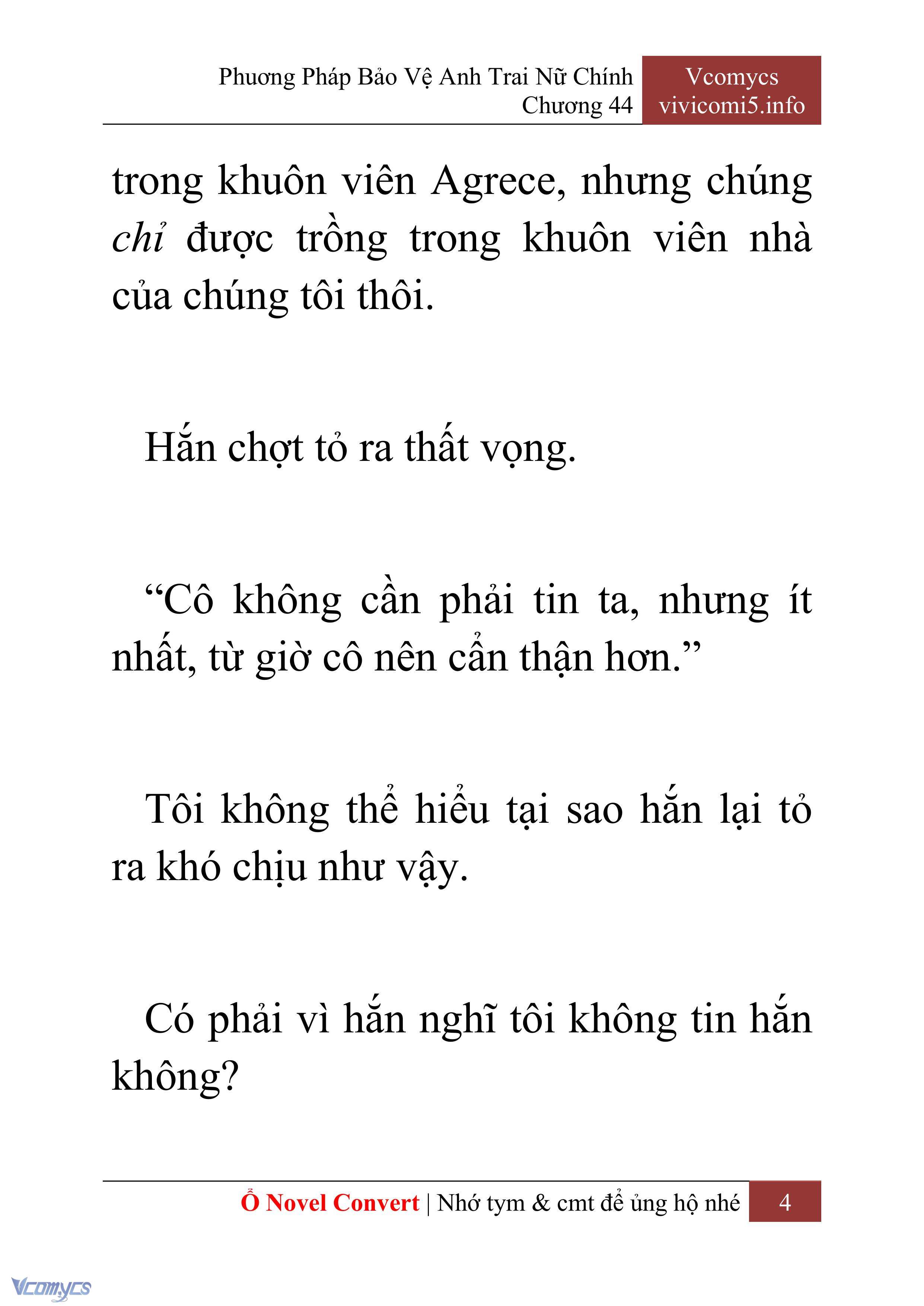 [Novel] Phương Pháp Bảo Vệ Anh Trai Nữ Chính Chap 44 - Trang 2